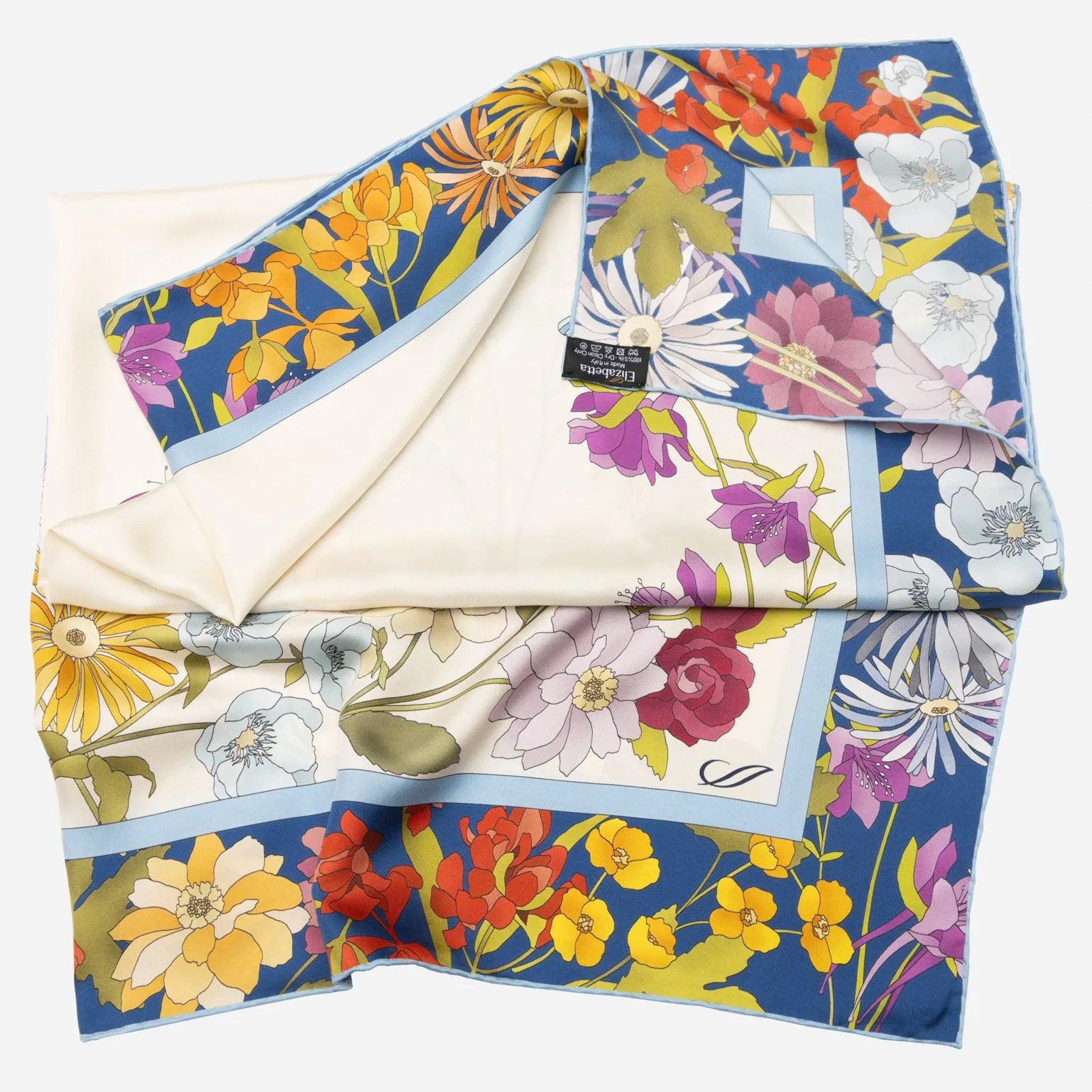 Carlotta - Silk Foulard - Blue sold by Elizabetta product image thumbnail 3