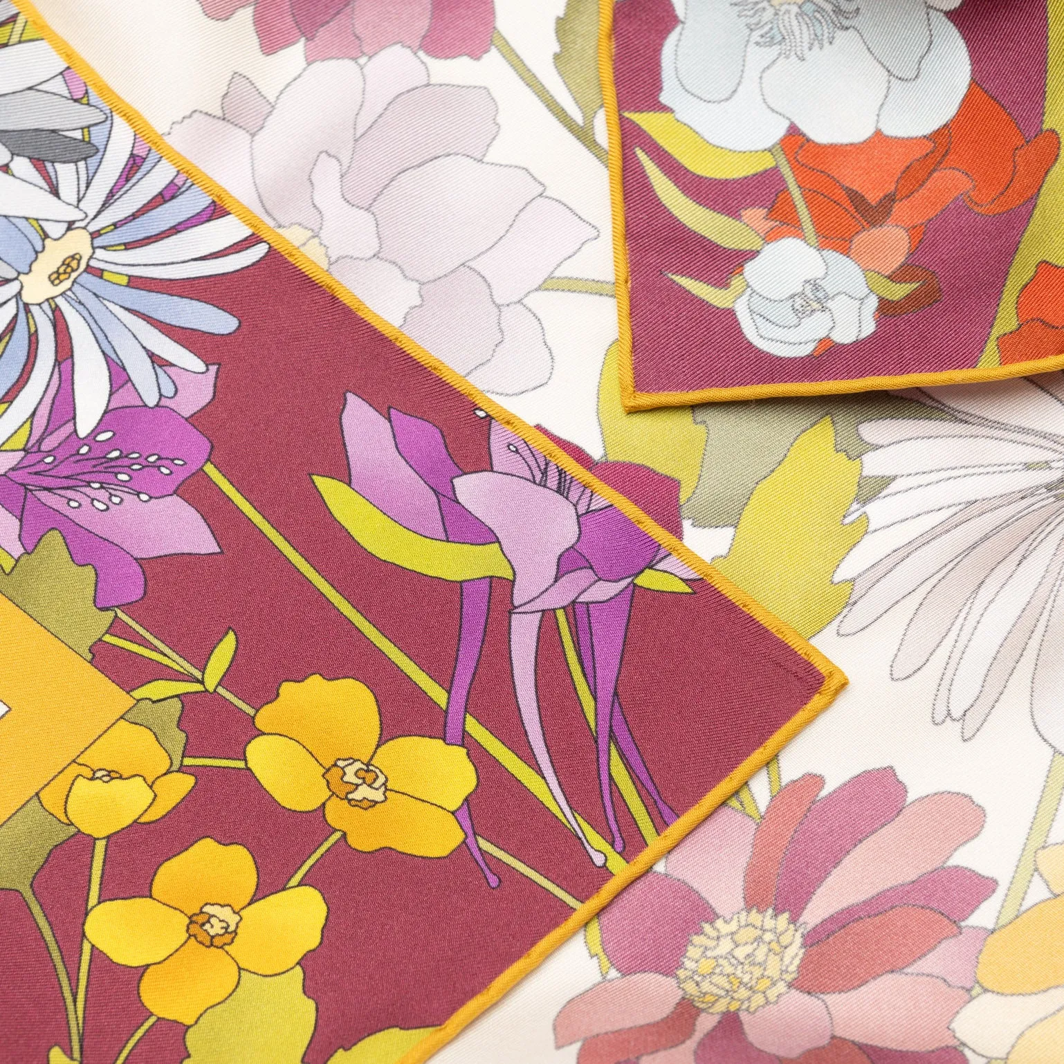 Carlotta - Silk Foulard - Burgundy sold by Elizabetta product image thumbnail 2