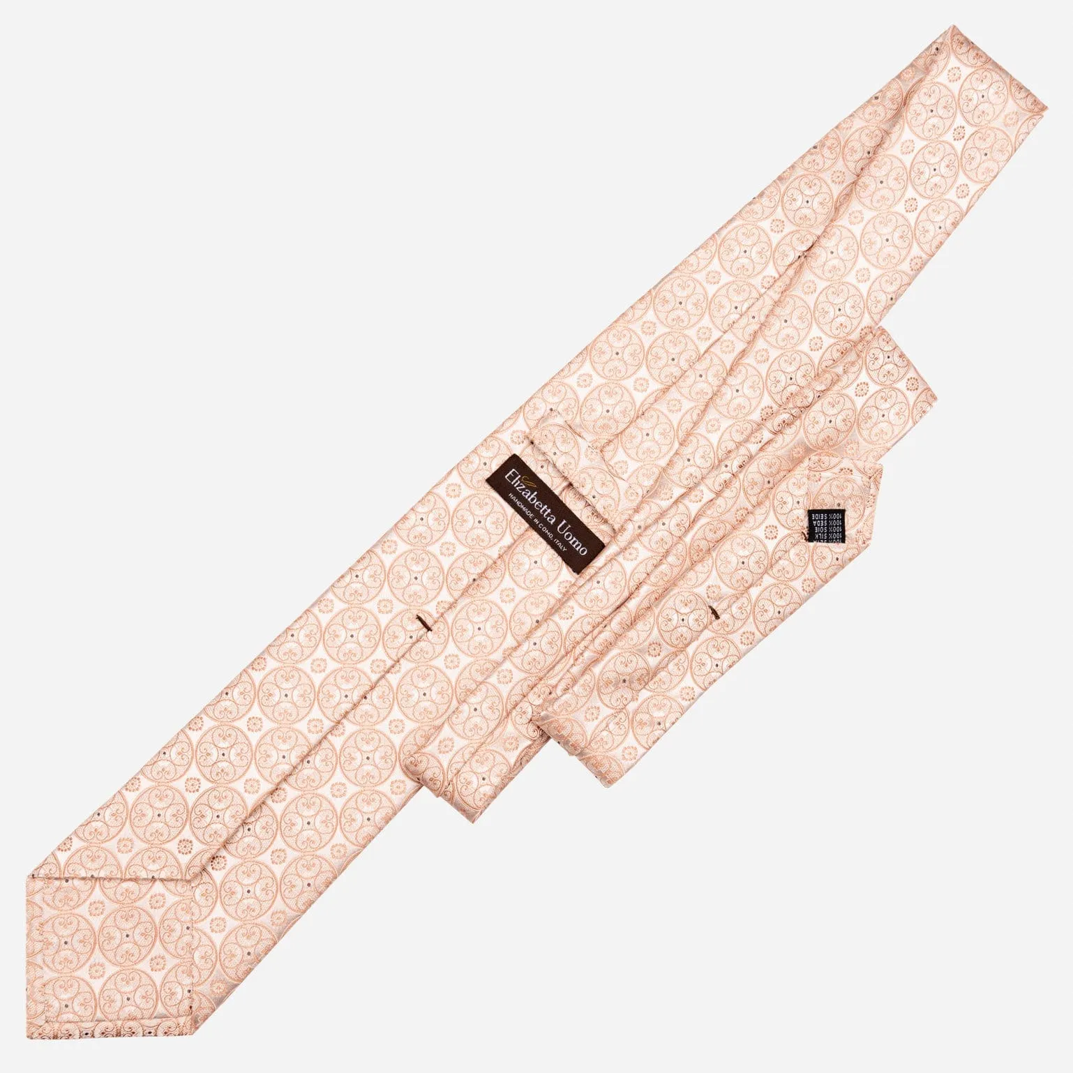 Palladio - Silk Jacquard Tie - Blush Pink sold by Elizabetta product image thumbnail 3