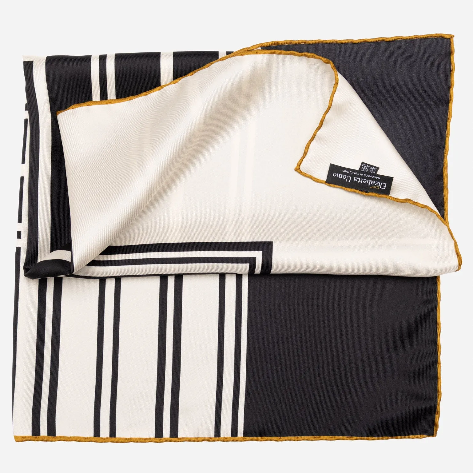Lazio - Silk Neckerchief - Black sold by Elizabetta product image thumbnail 2
