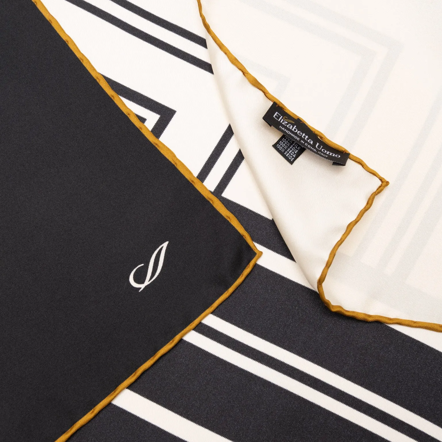 Lazio - Silk Neckerchief - Black sold by Elizabetta product image thumbnail 4