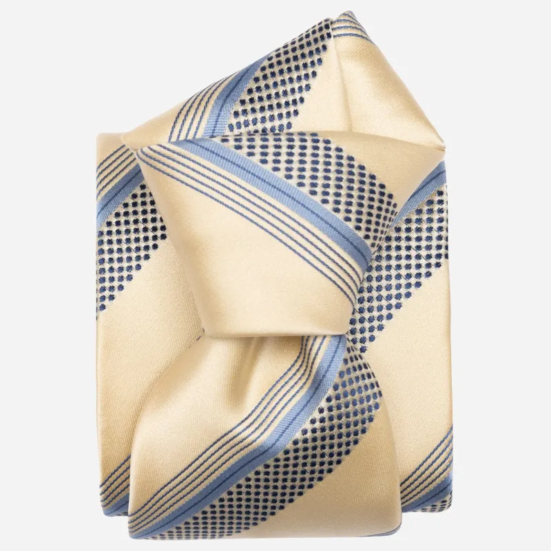 Corso - Silk Jacquard Tie - Yellow sold by Elizabetta