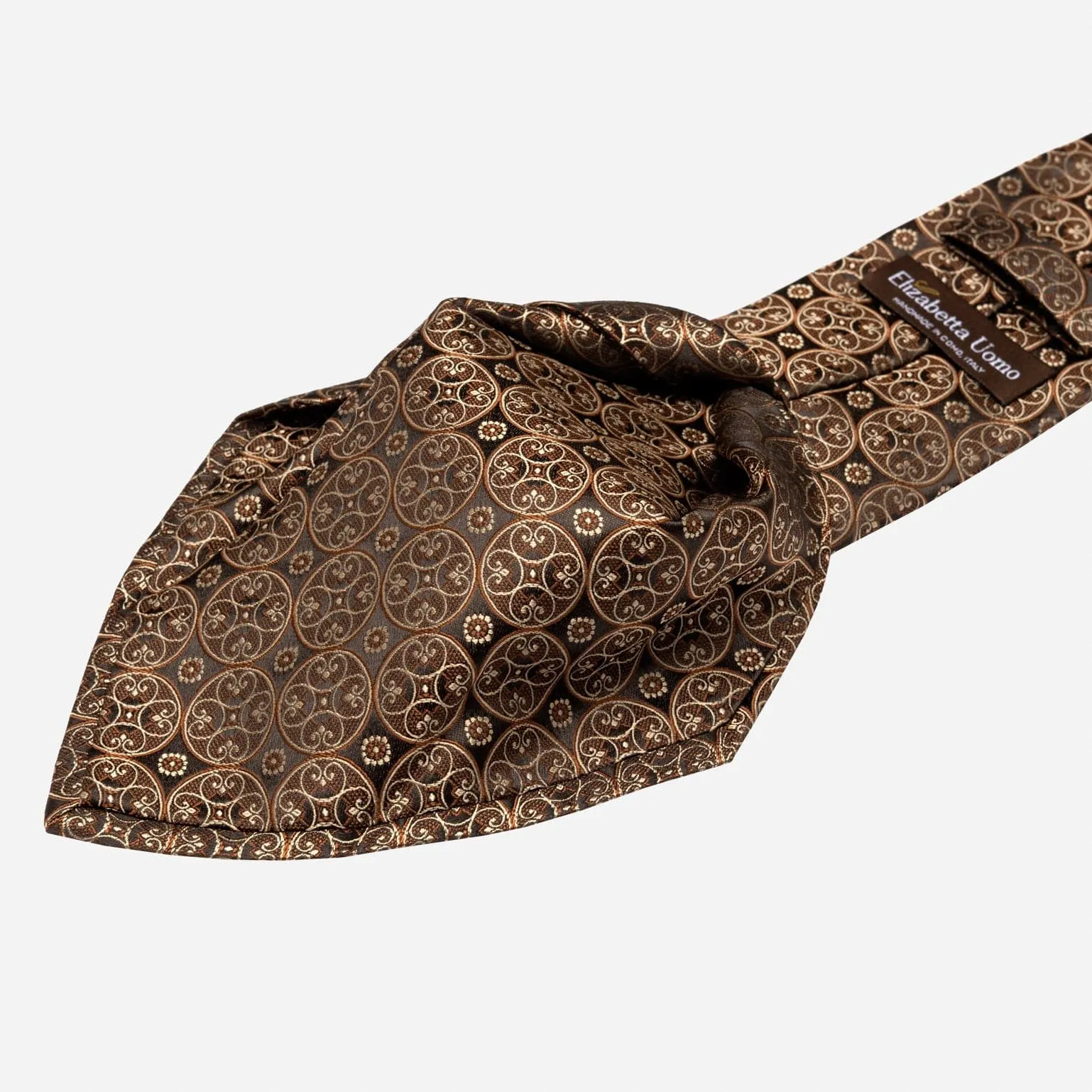 Palladio - Silk Jacquard Tie - Oak sold by Elizabetta product image thumbnail 4
