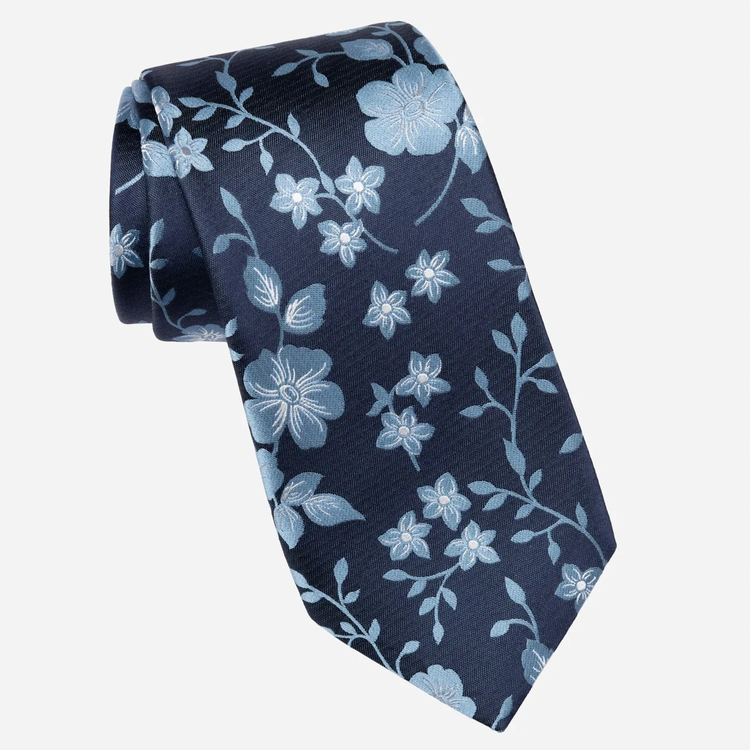 Silvio - Silk Jacquard Tie - Navy sold by Elizabetta product image thumbnail 2
