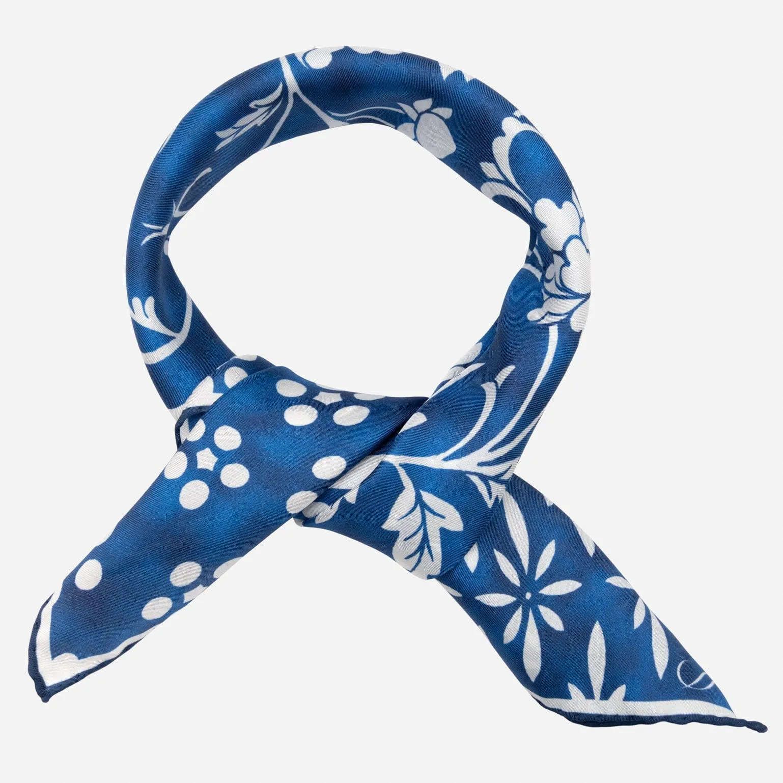 Nadia - Silk Bandana - Blue sold by Elizabetta product image thumbnail 2