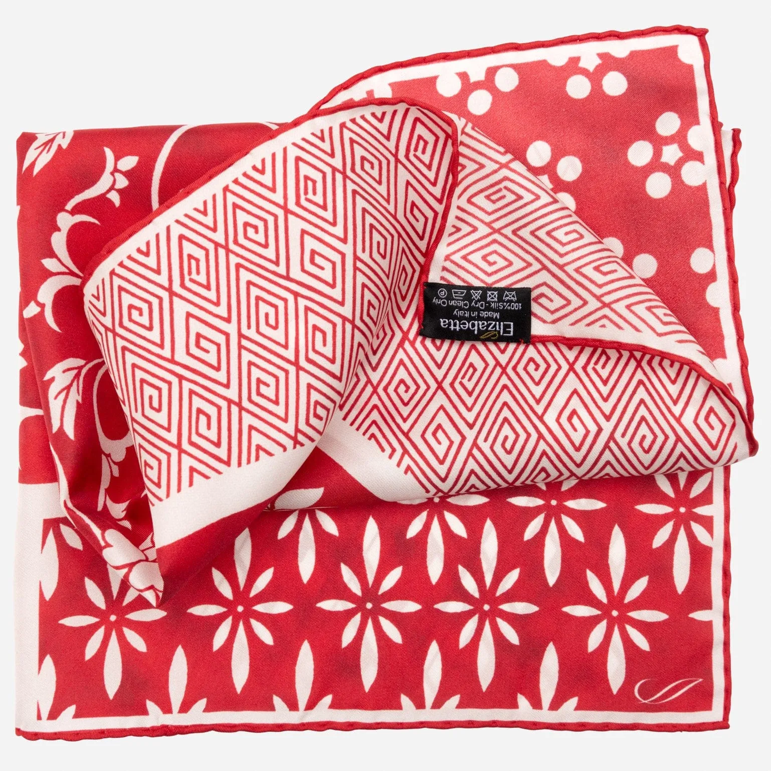 Nadia - Silk Bandana - Red sold by Elizabetta product image thumbnail 3