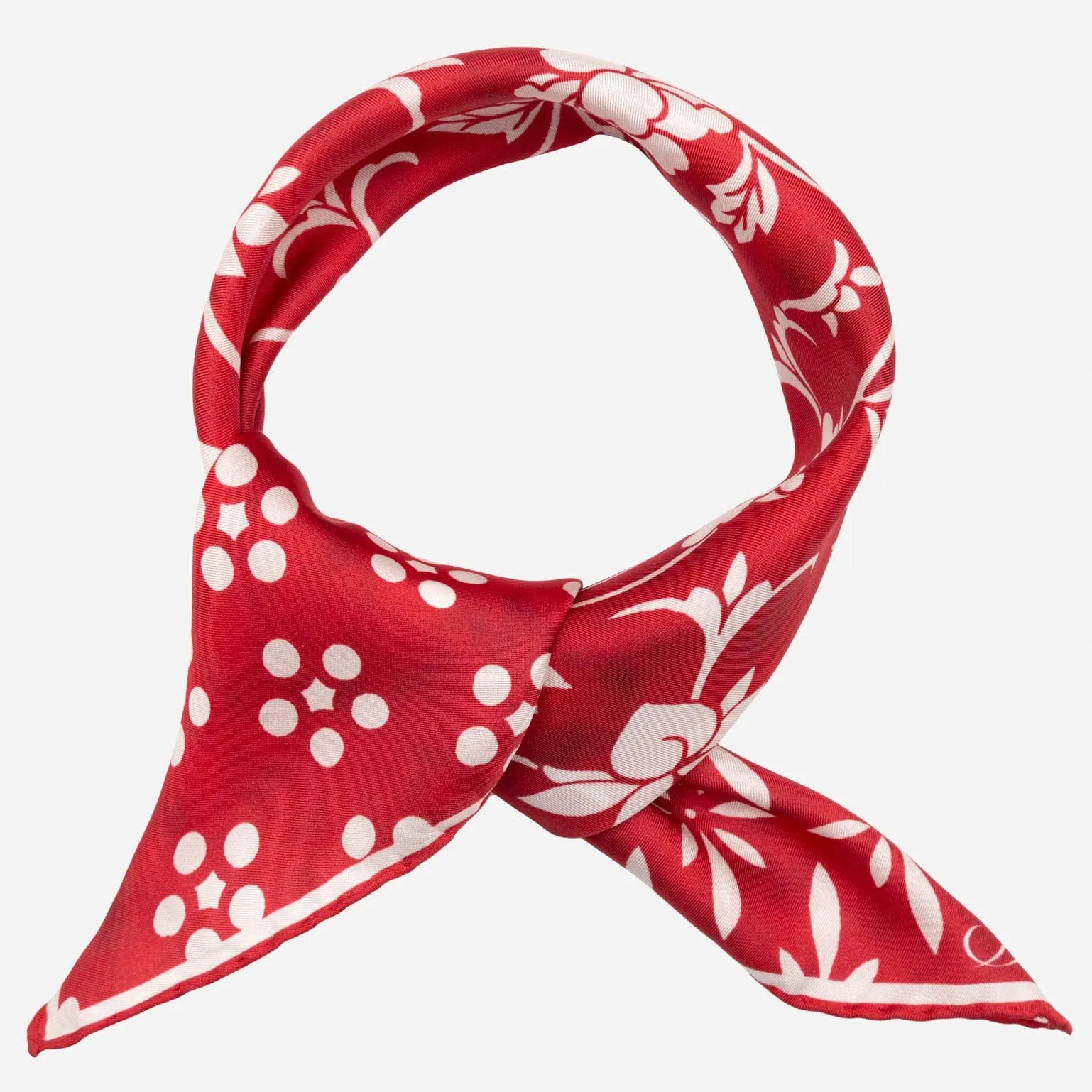 Nadia - Silk Bandana - Red sold by Elizabetta product image thumbnail 2