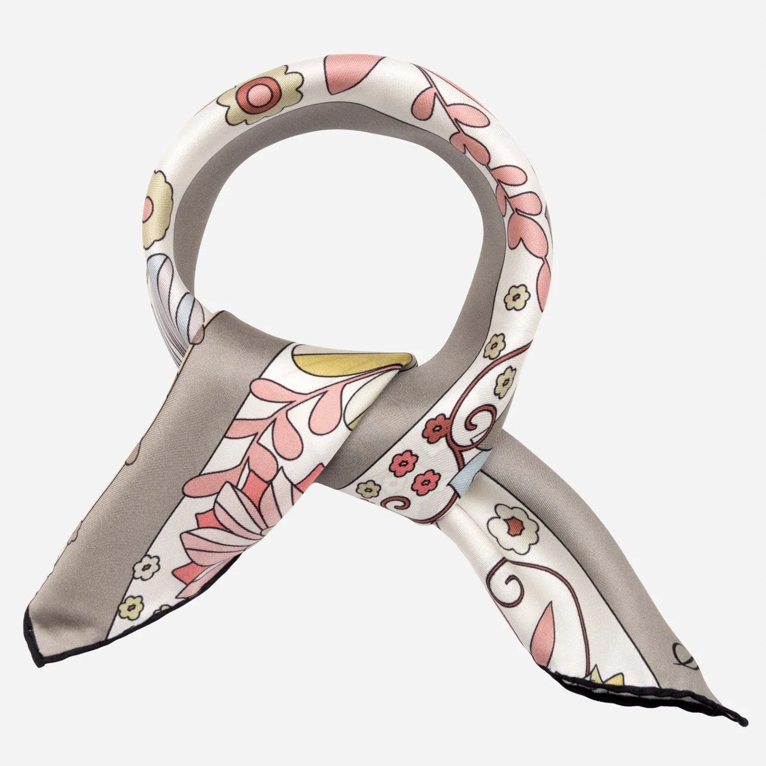 Anita - Silk Bandana - Tan sold by Elizabetta product image thumbnail 3