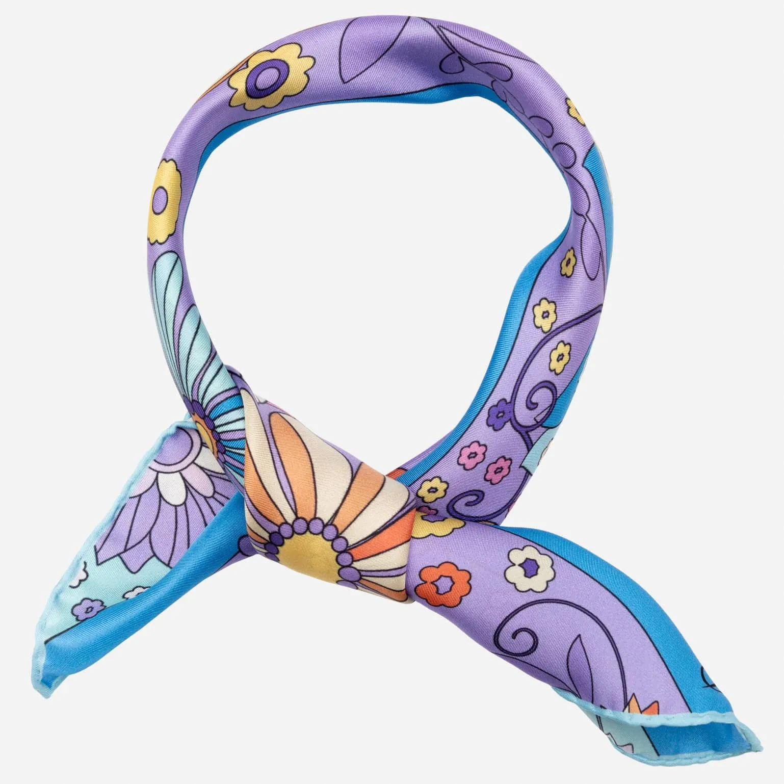 Anita - Silk Bandana - Blue sold by Elizabetta product image thumbnail 3