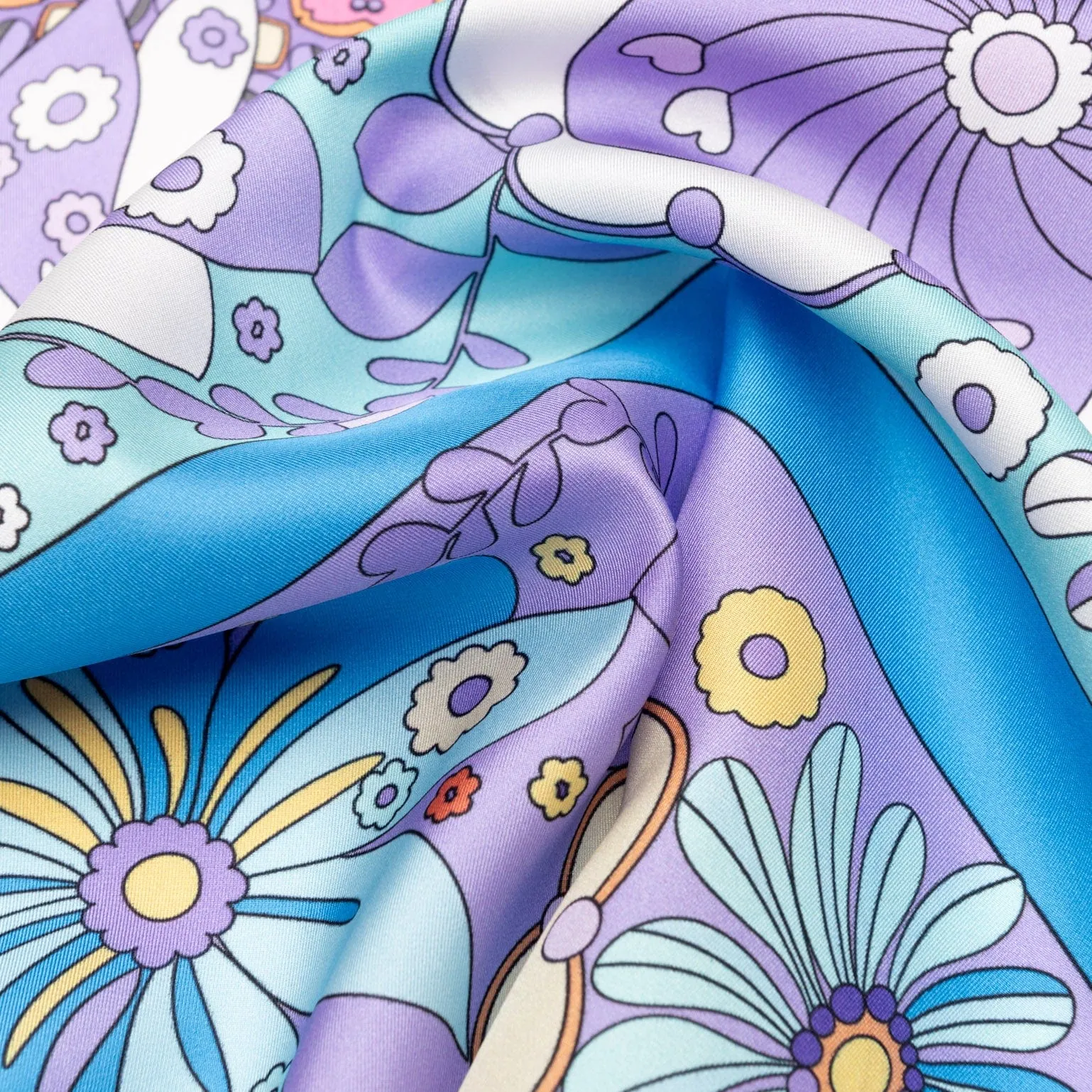 Anita - Silk Bandana - Blue sold by Elizabetta product image thumbnail 4