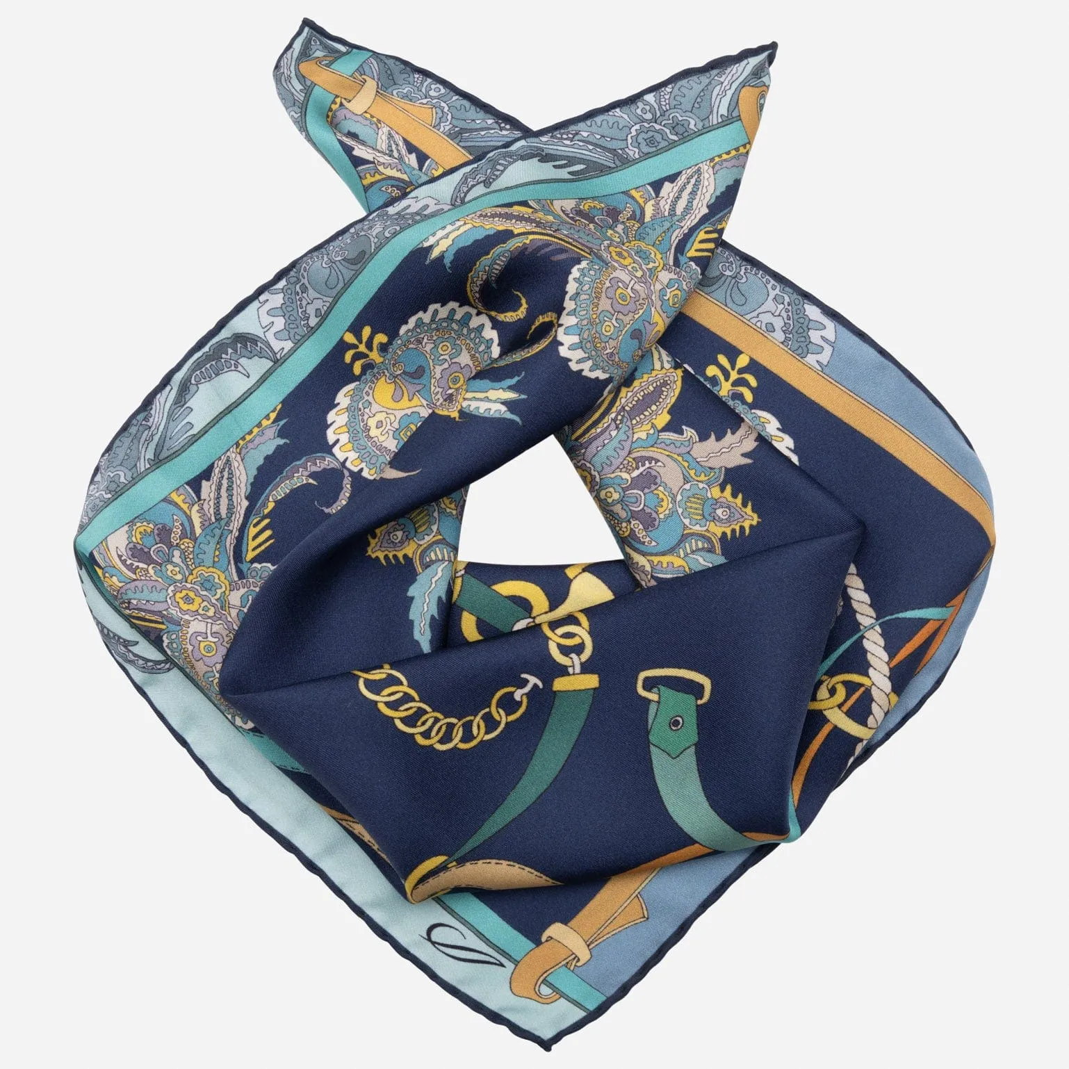 Camilla - Silk Bandana - Blue sold by Elizabetta