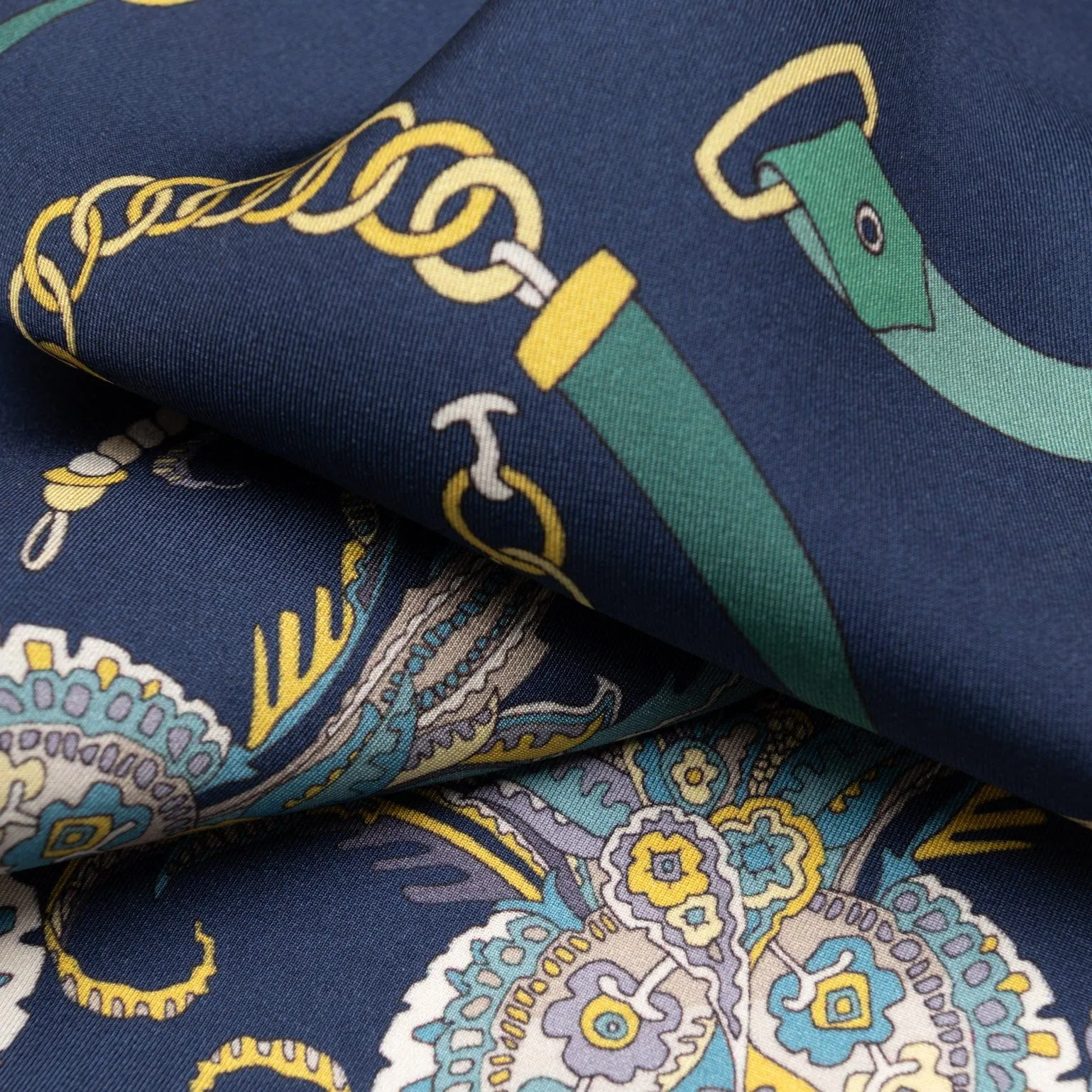 Camilla - Silk Bandana - Blue sold by Elizabetta product image thumbnail 4