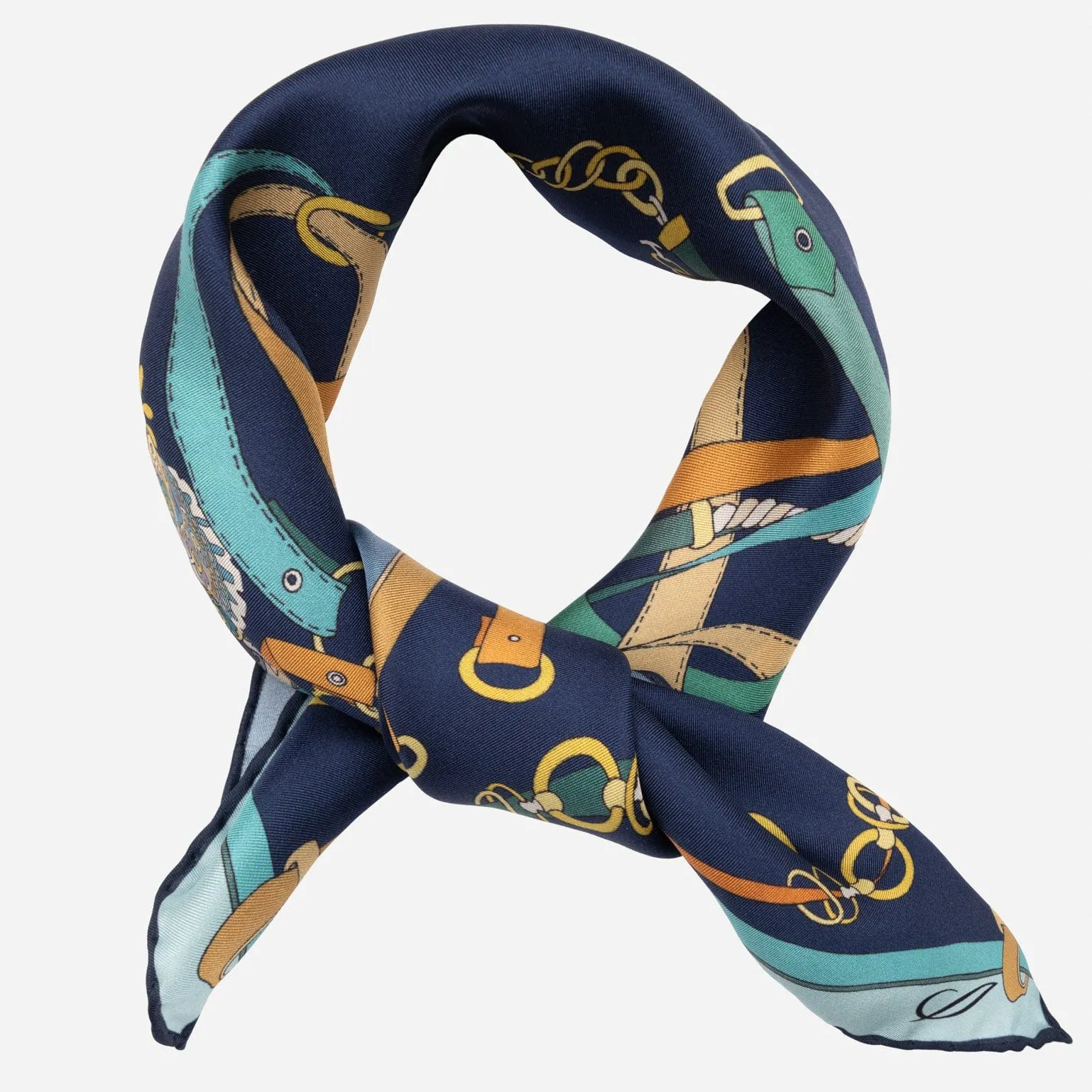 Camilla - Silk Bandana - Blue sold by Elizabetta product image thumbnail 2
