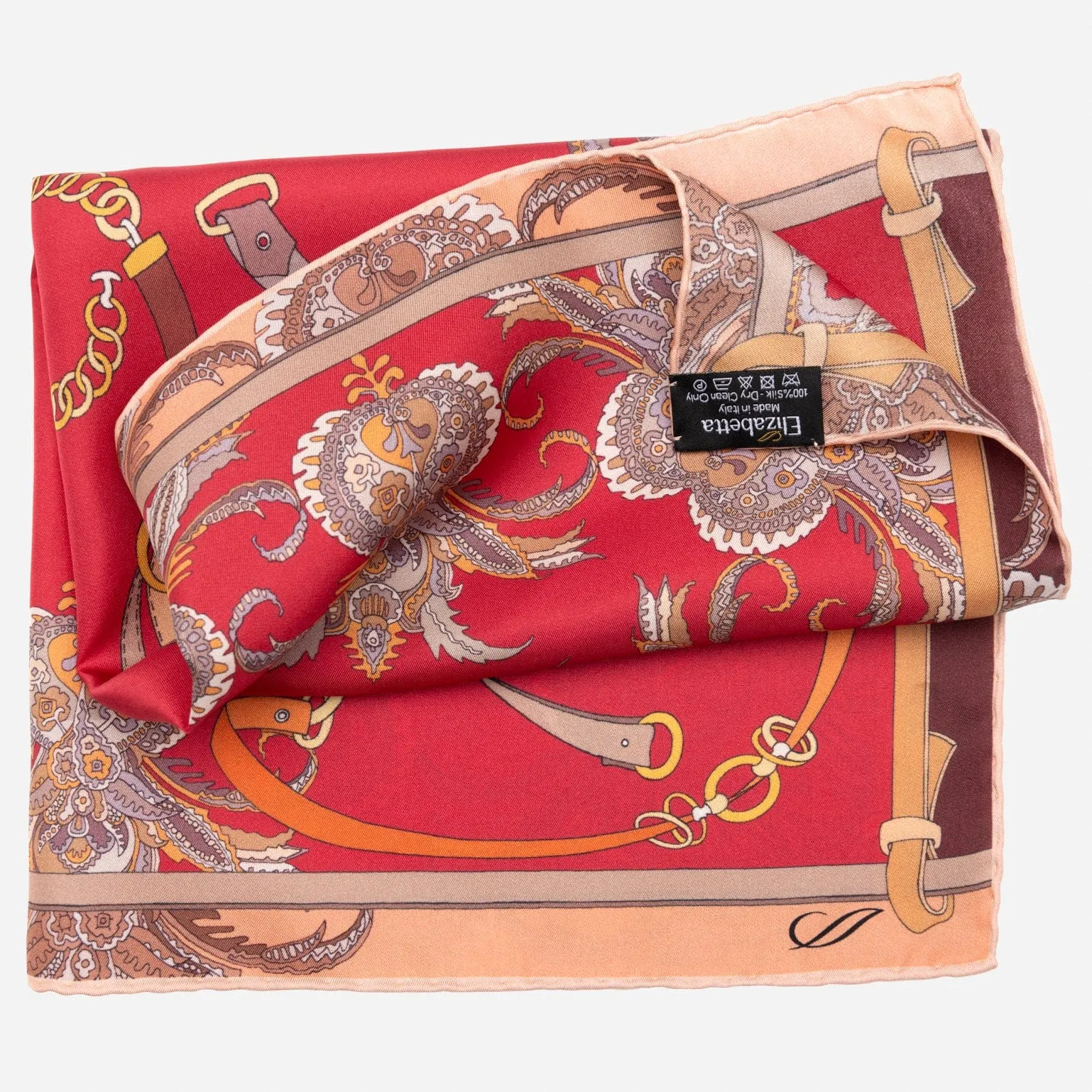 Camilla - Silk Bandana - Red sold by Elizabetta product image thumbnail 3