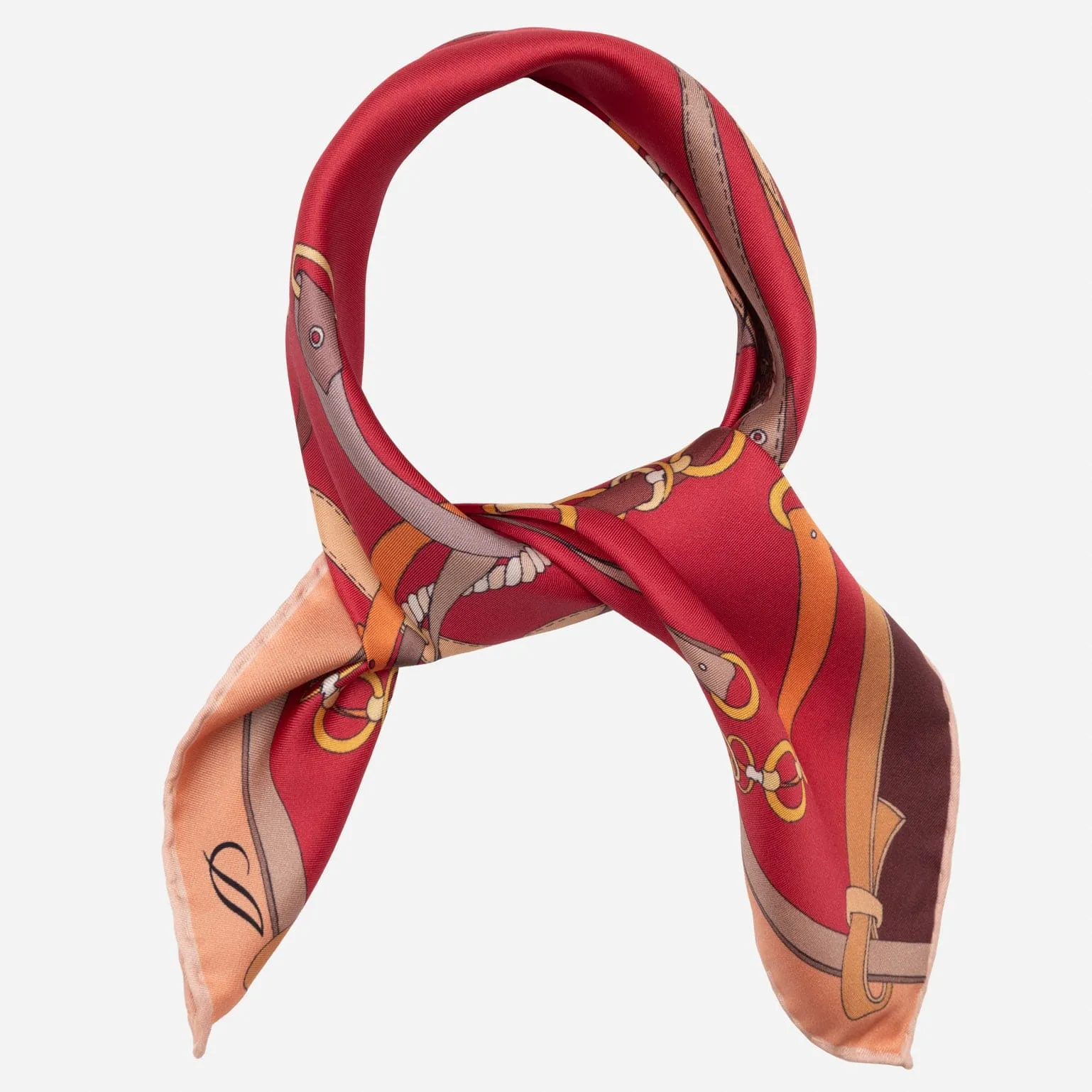 Camilla - Silk Bandana - Red sold by Elizabetta product image thumbnail 2