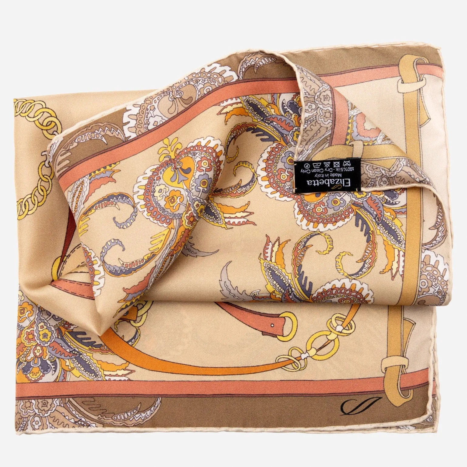 Camilla - Silk Bandana - Bronze sold by Elizabetta product image thumbnail 3