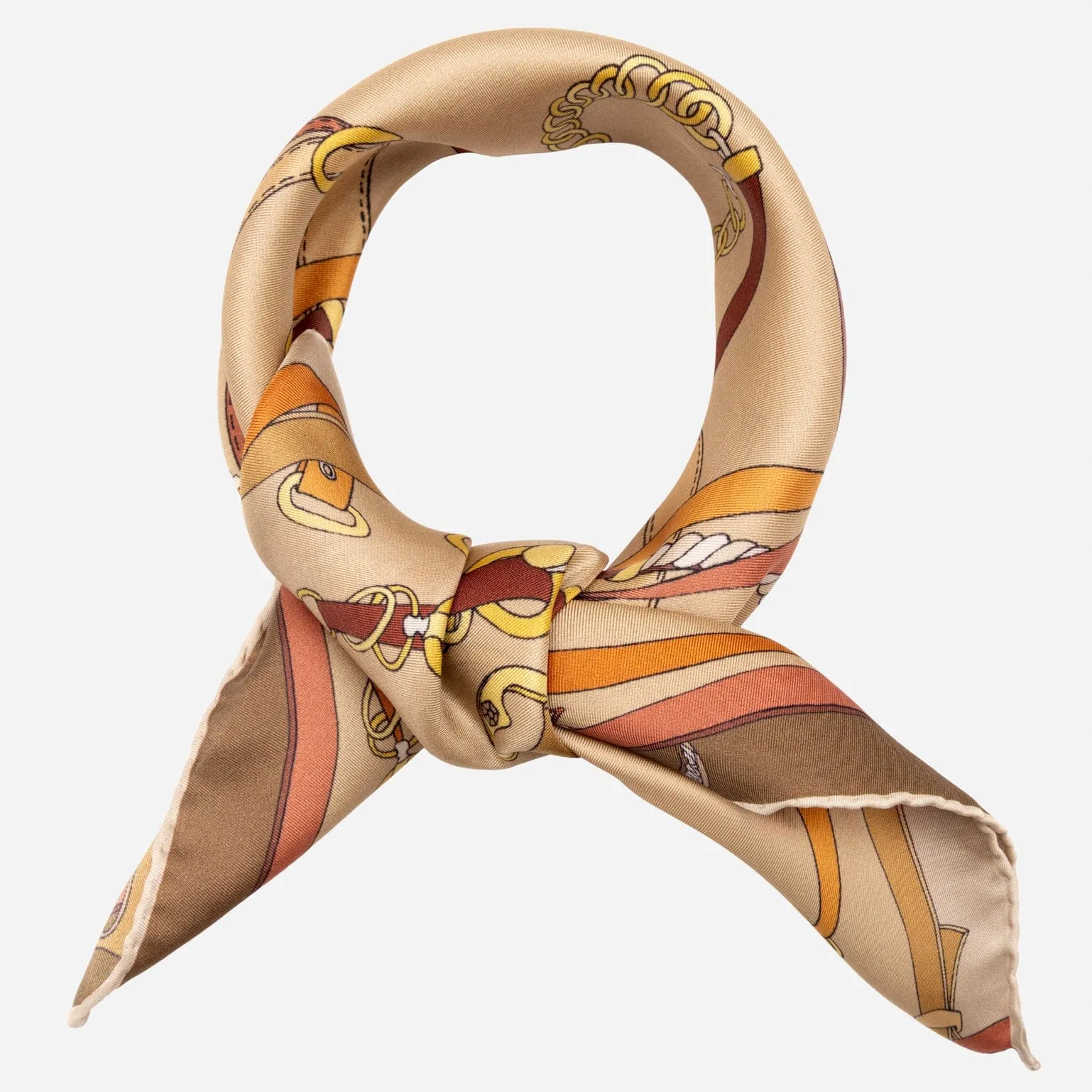 Camilla - Silk Bandana - Bronze sold by Elizabetta product image thumbnail 2