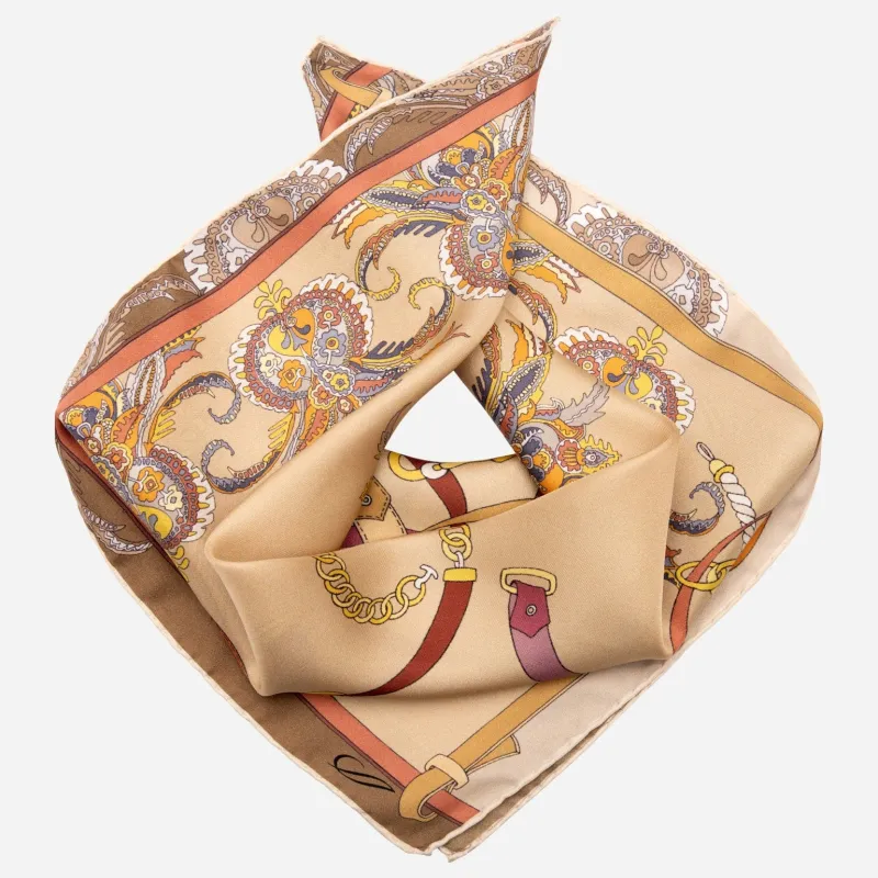 Camilla - Silk Bandana - Bronze sold by Elizabetta