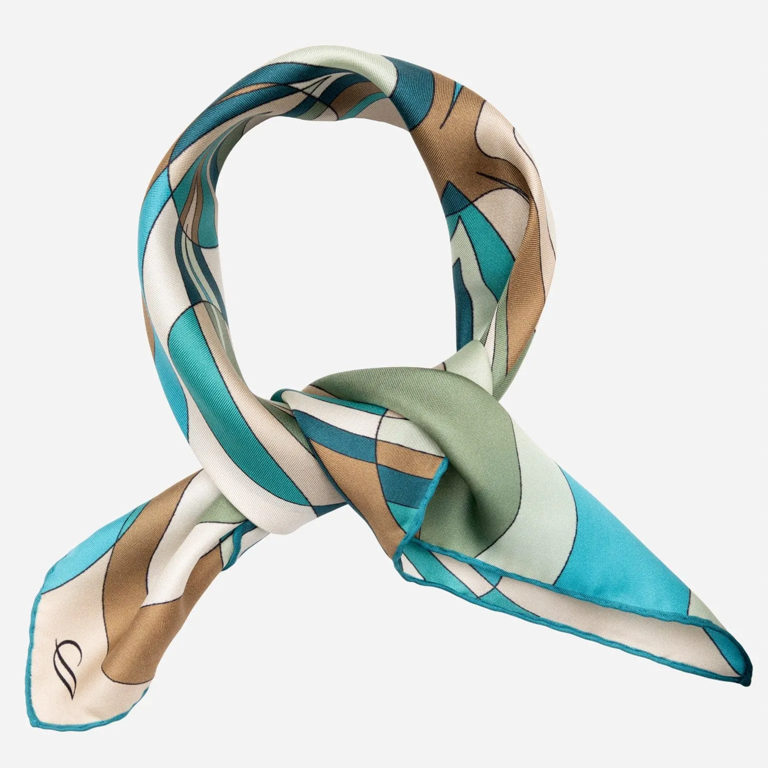Michelle - Silk Bandana - Sea Colors sold by Elizabetta product image thumbnail 3