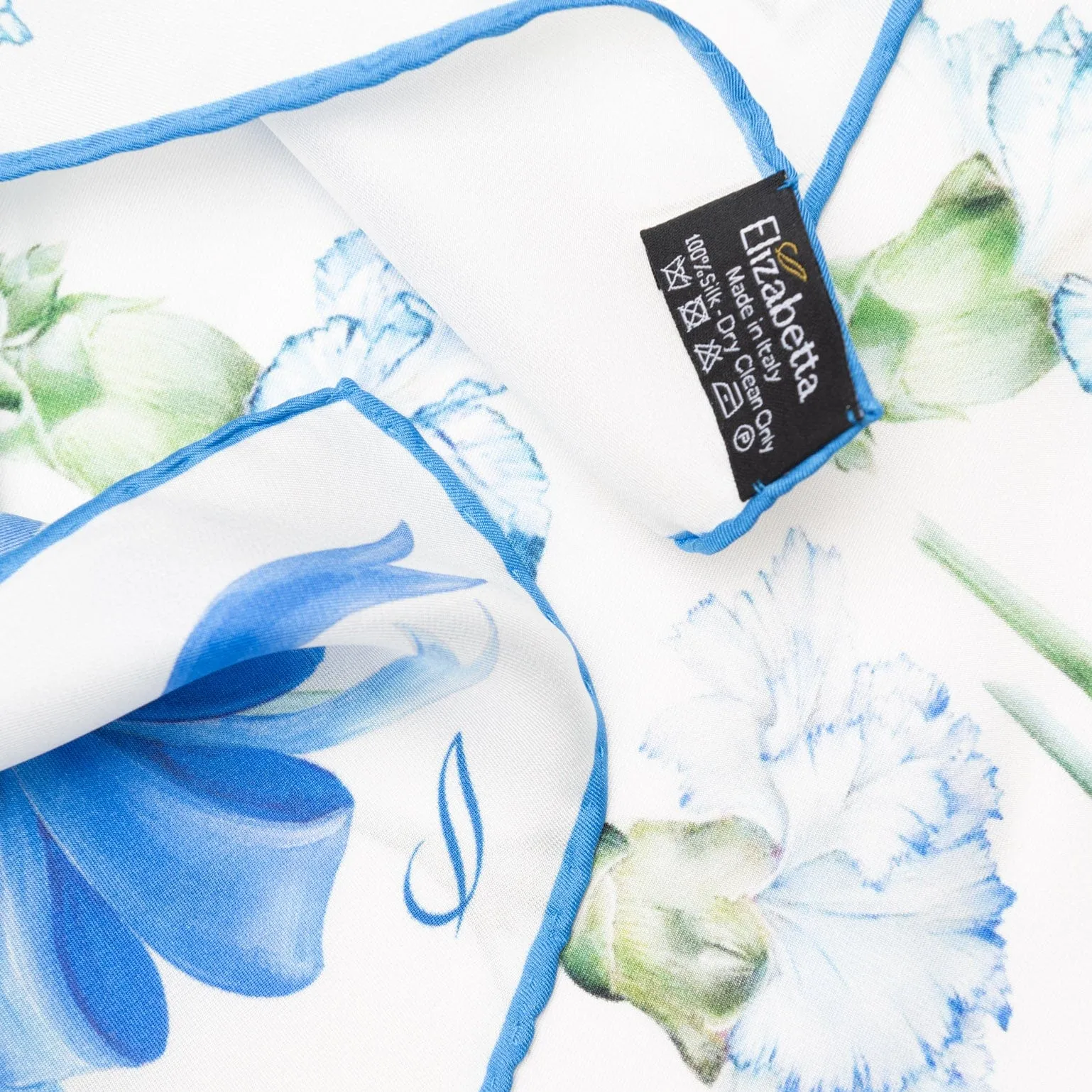 Dianthus - Silk Bandana - Blue sold by Elizabetta product image thumbnail 2