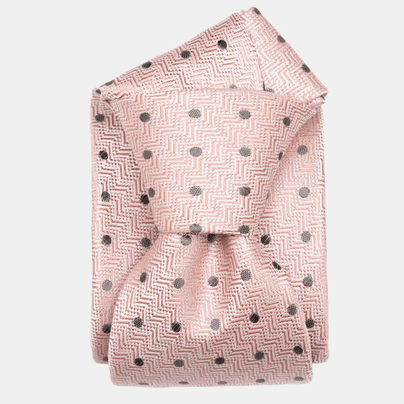 Tiburtina - Silk Jacquard Tie - Pink sold by Elizabetta