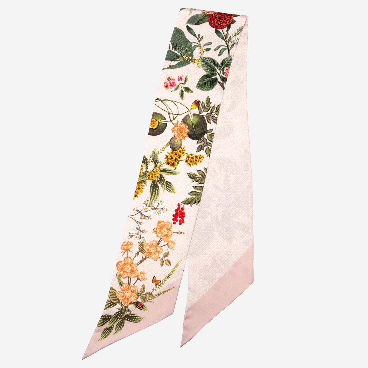 Ornella - Skinny Silk Scarf - Pink sold by Elizabetta product image thumbnail 2