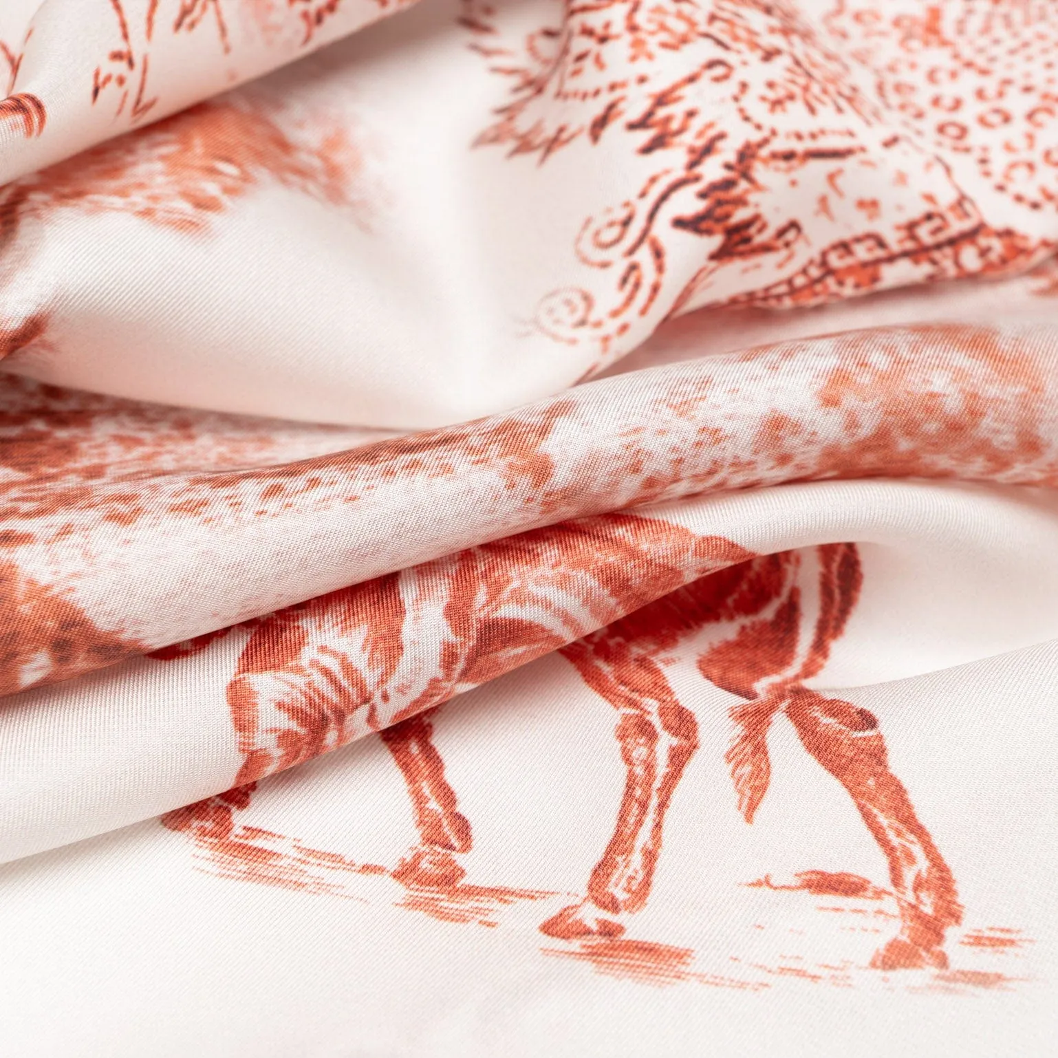 Toile - Long Silk Scarf - Red sold by Elizabetta product image thumbnail 3