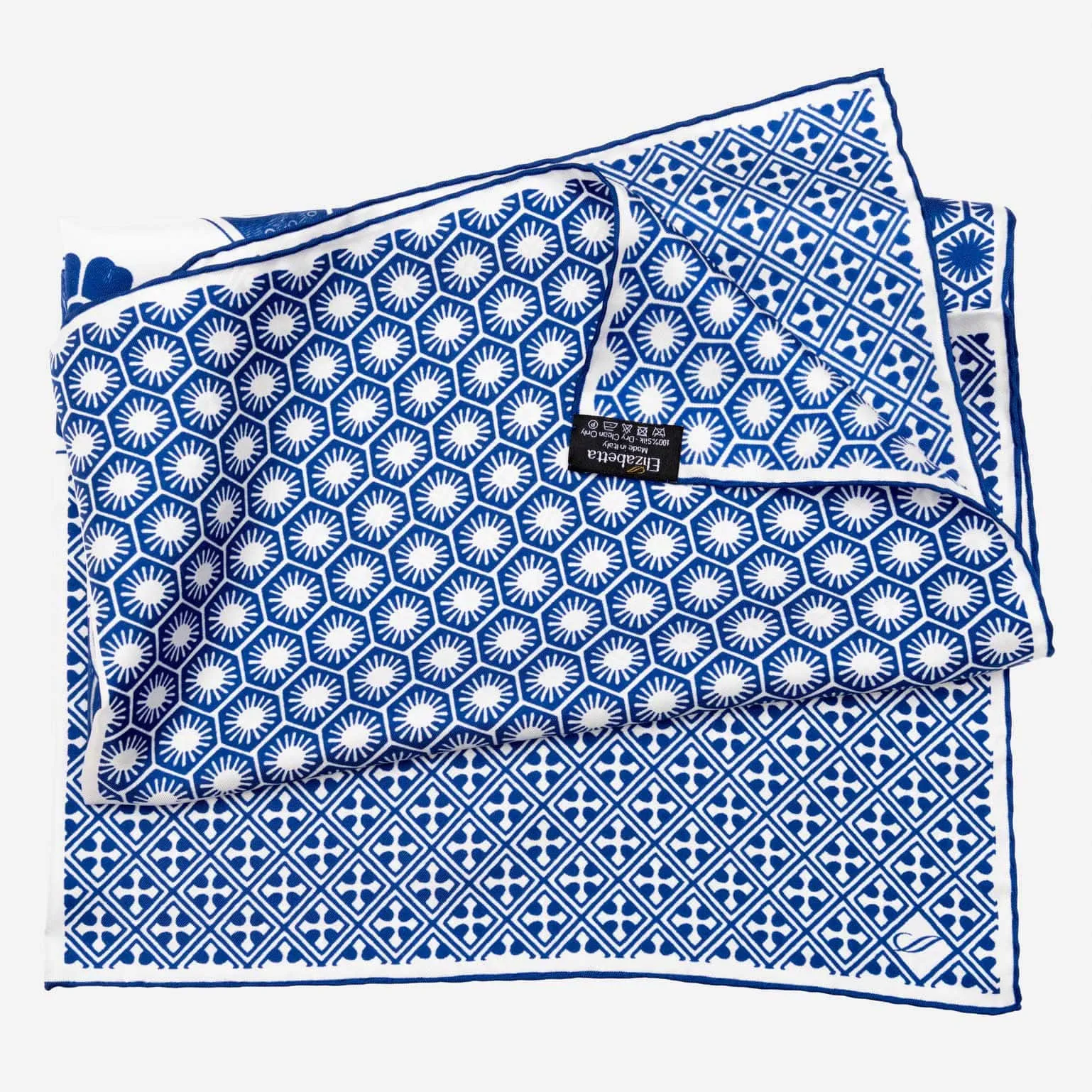 Feroni - Silk Neckerchief - Blue sold by Elizabetta product image thumbnail 4