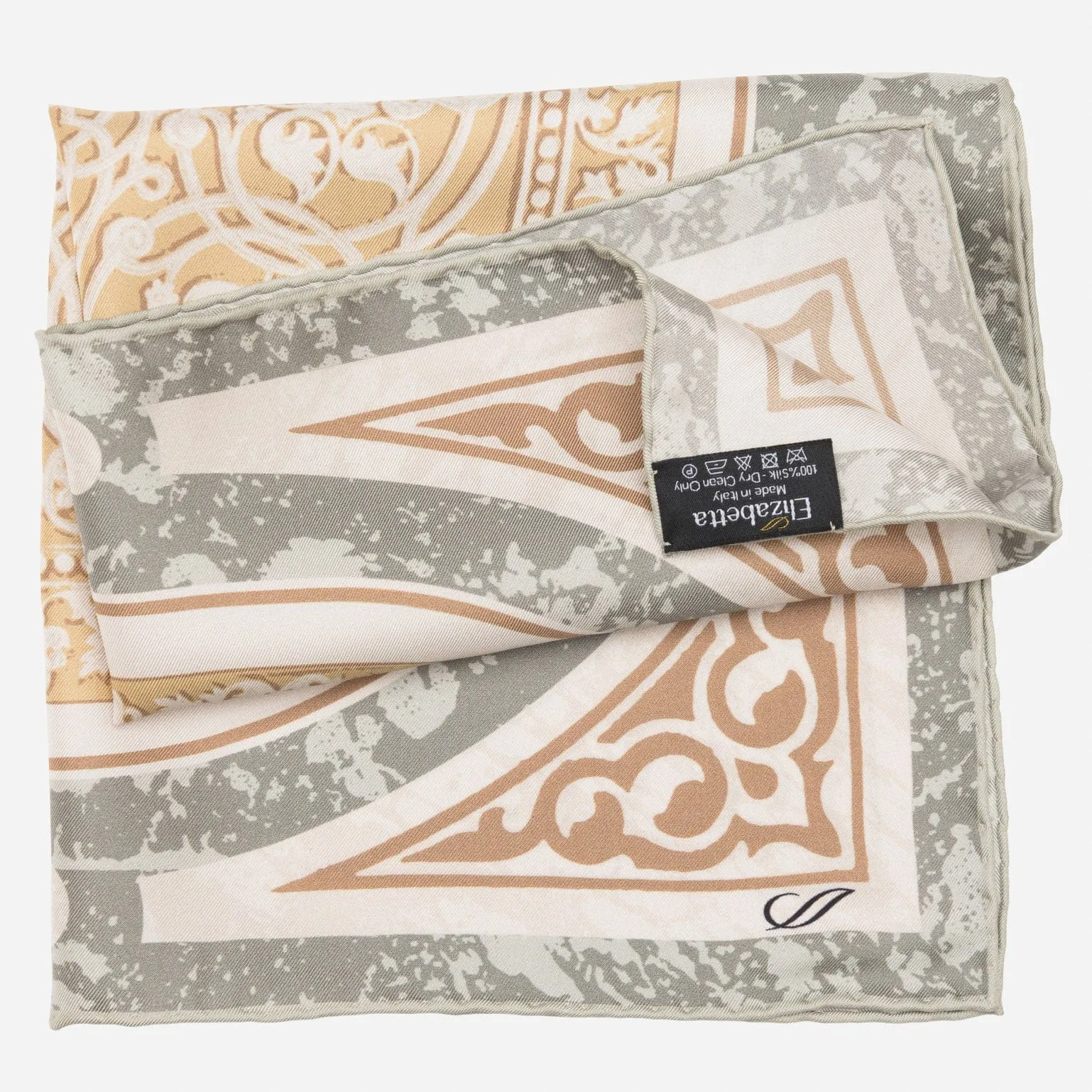 Noto - Silk Pocket Square - Sage sold by Elizabetta product image thumbnail 4