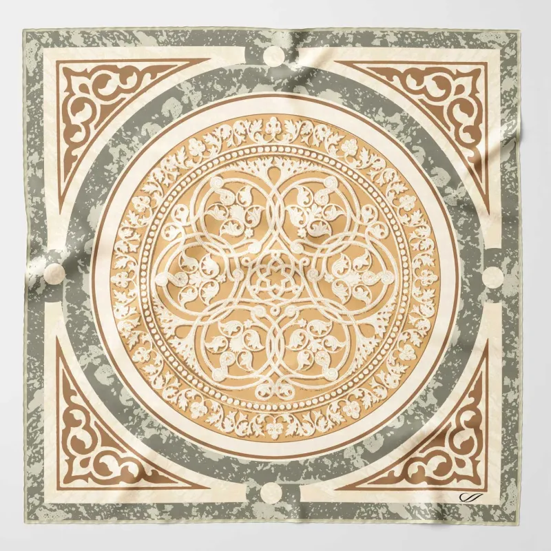 Noto - Silk Pocket Square - Sage sold by Elizabetta