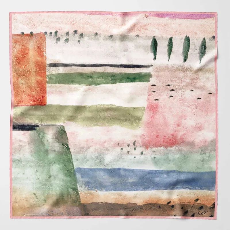 Pagani - Silk Pocket Square - Blush Pink sold by Elizabetta