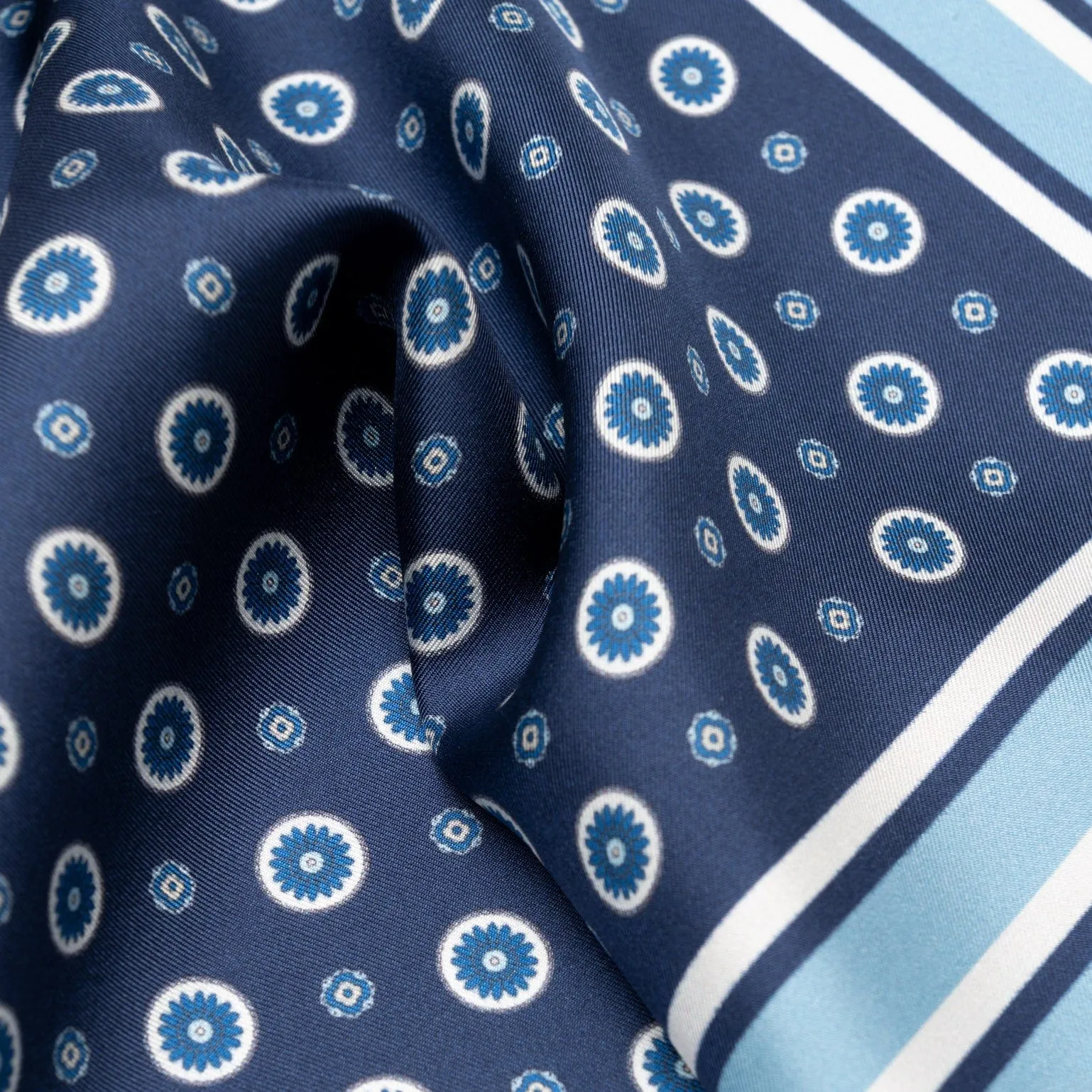 Pantera - Silk Pocket Square - Blue sold by Elizabetta product image thumbnail 3