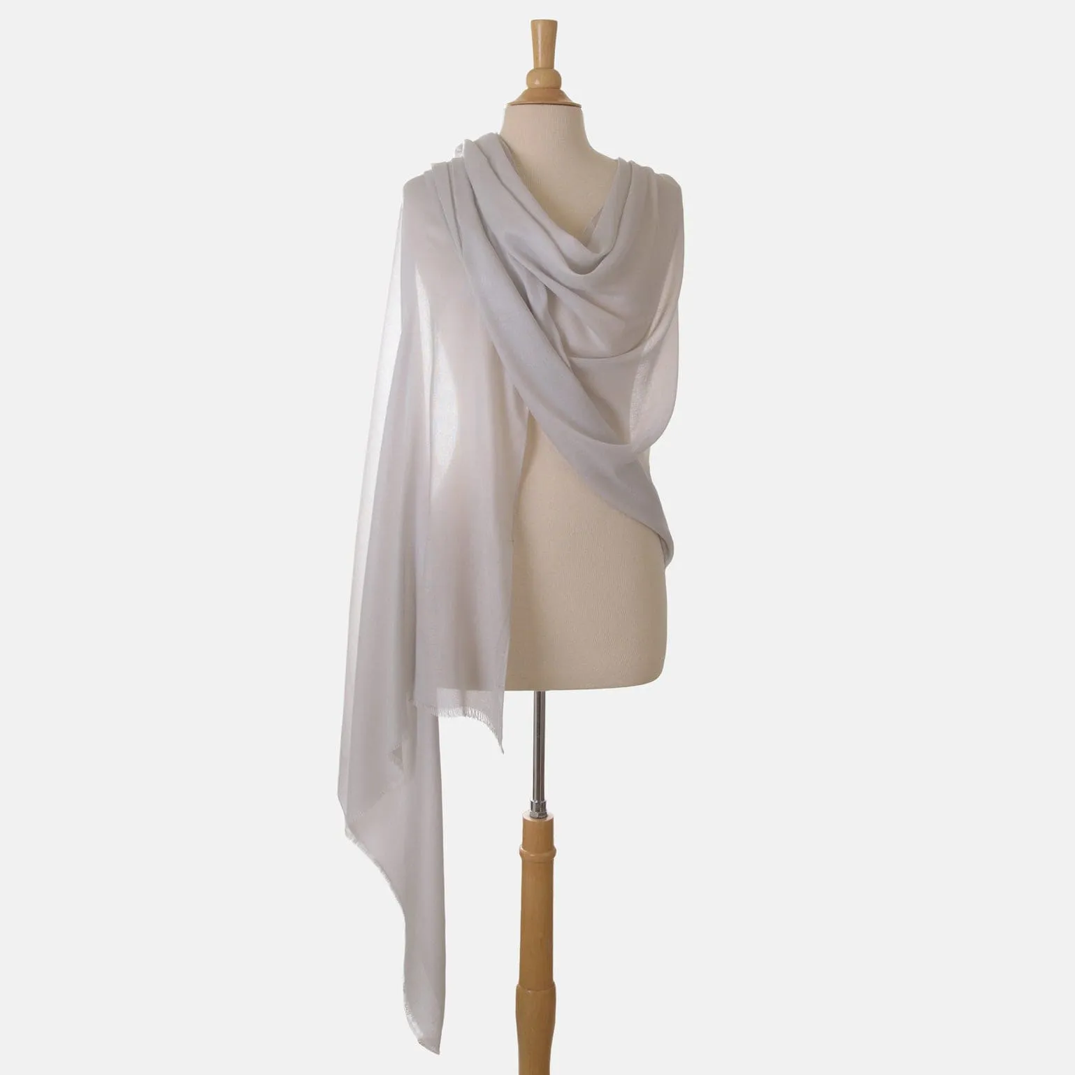 Manuela - Modal Cashmere Wrap - Silver Pearl sold by Elizabetta product image thumbnail 3