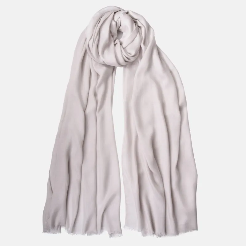 Manuela - Modal Cashmere Wrap - Silver Pearl sold by Elizabetta