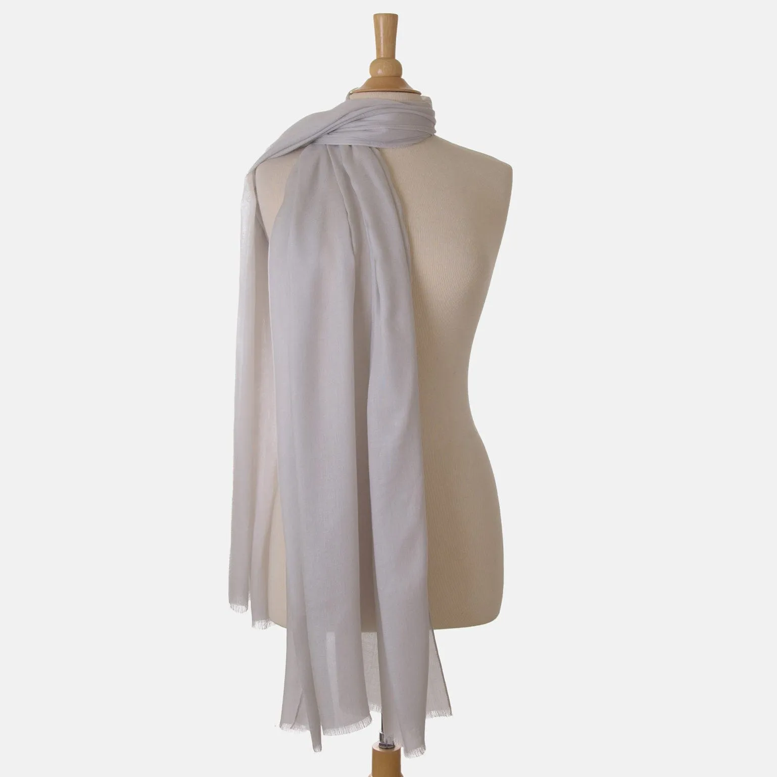 Manuela - Modal Cashmere Wrap - Silver Pearl sold by Elizabetta product image thumbnail 4