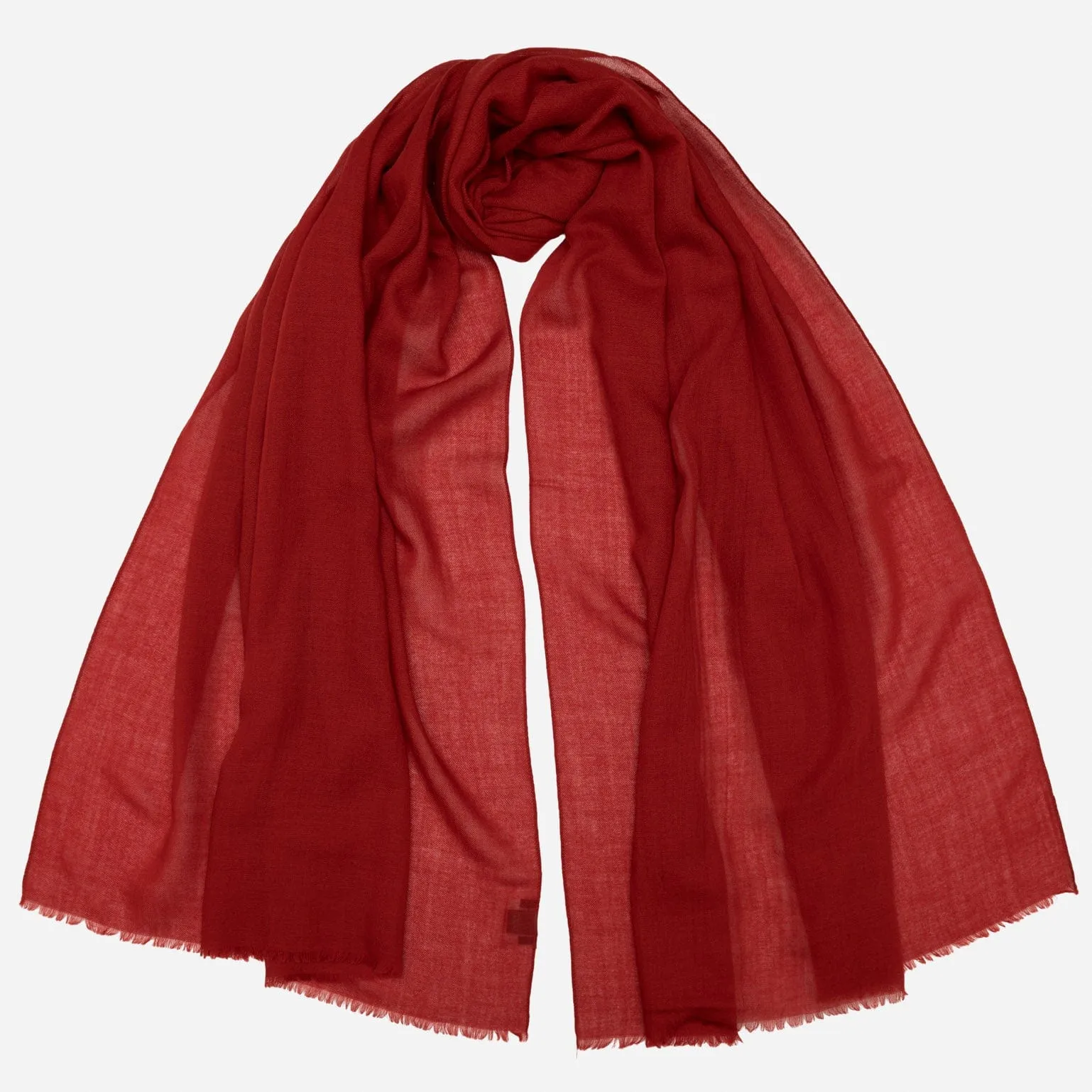 Salerno - Wool Silk Scarf - Red sold by Elizabetta