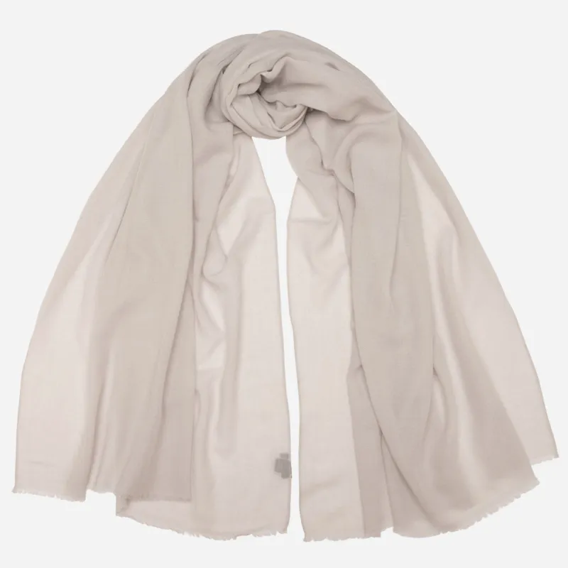 Salerno - Wool Silk Scarf - Silver Grey sold by Elizabetta