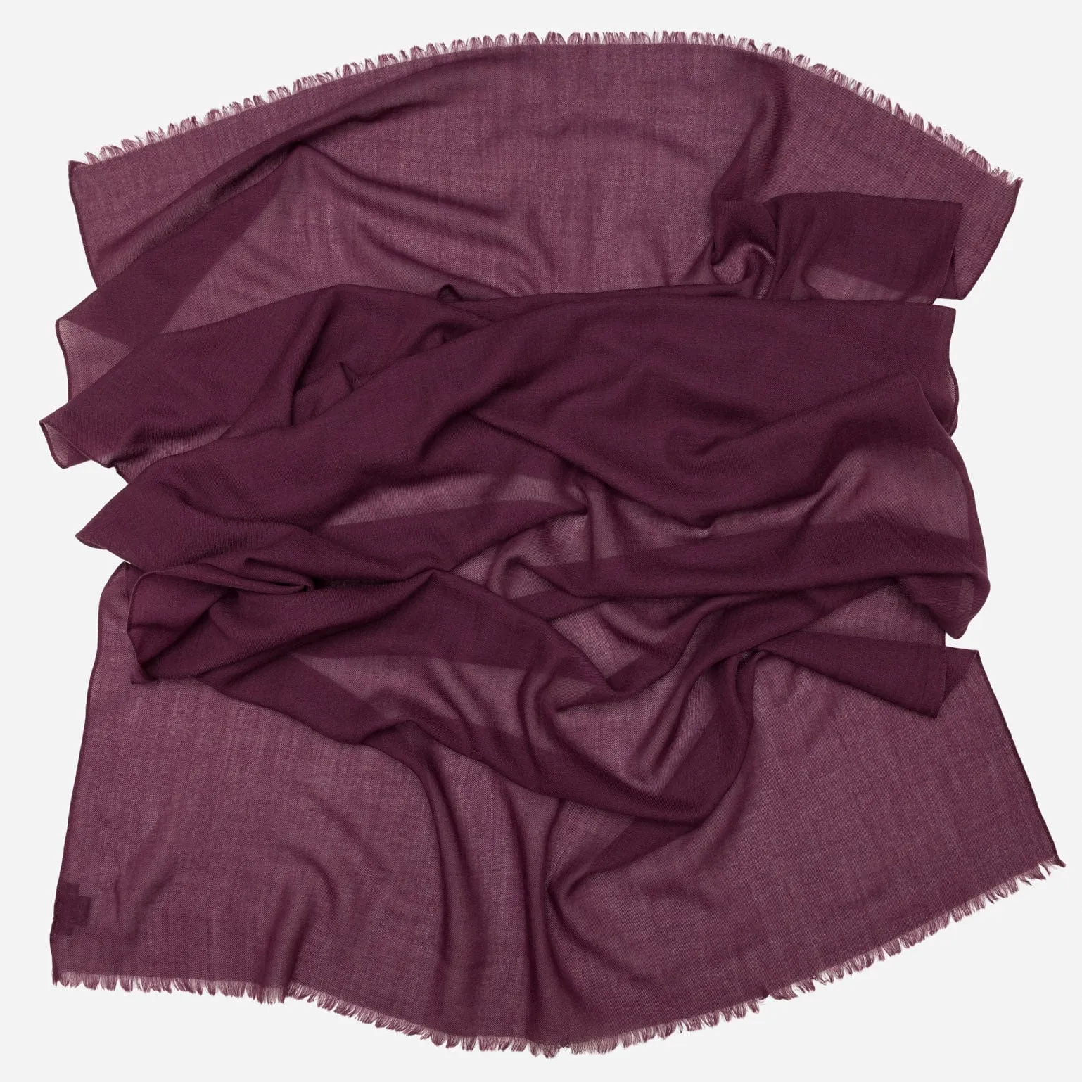 Salerno - Wool Silk Scarf - Burgundy sold by Elizabetta product image thumbnail 2