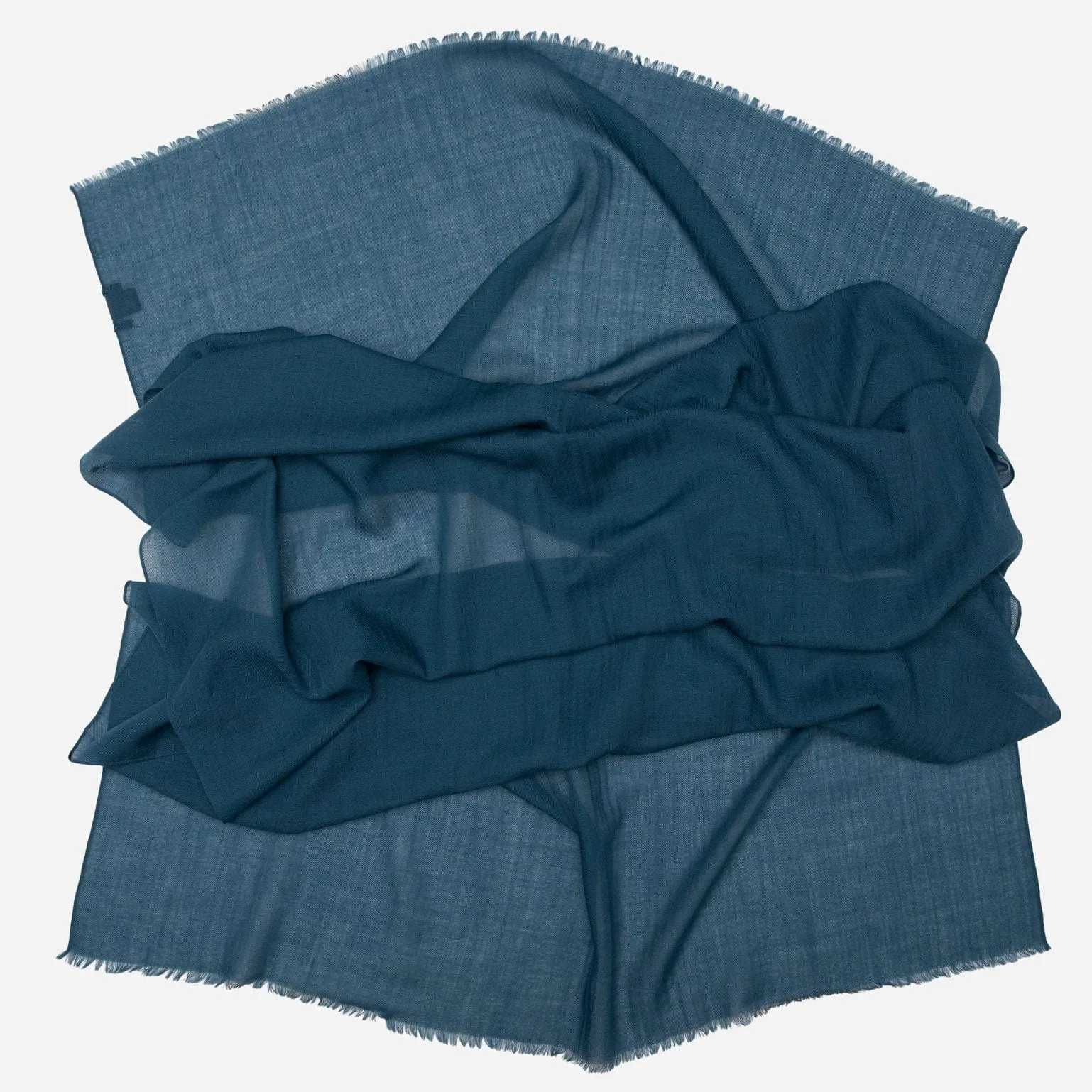 Salerno - Wool Silk Scarf - Petrol Blue sold by Elizabetta product image thumbnail 2