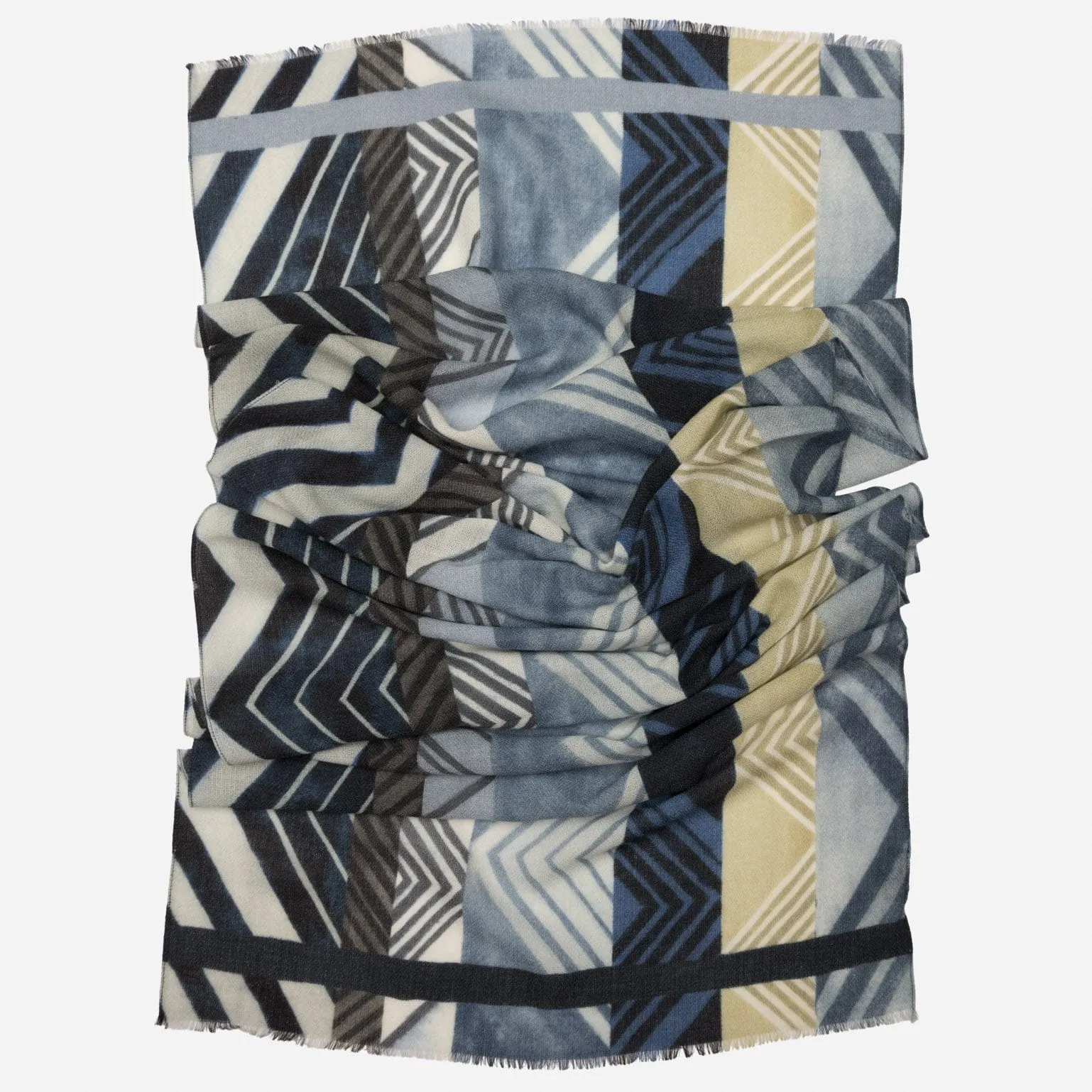 Corvara - Wool Scarf - Blue sold by Elizabetta product image thumbnail 2