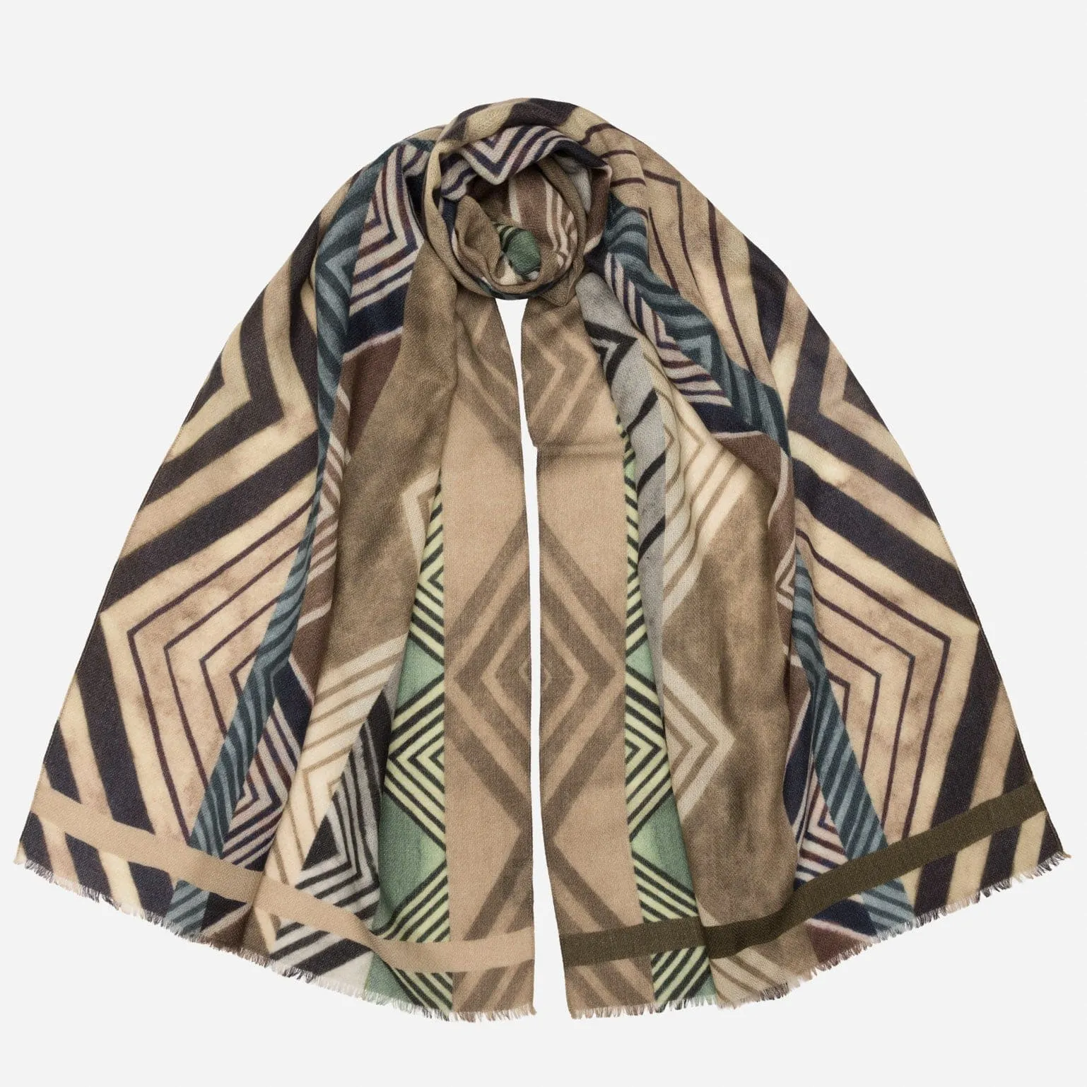 Corvara - Wool Scarf - Tan sold by Elizabetta