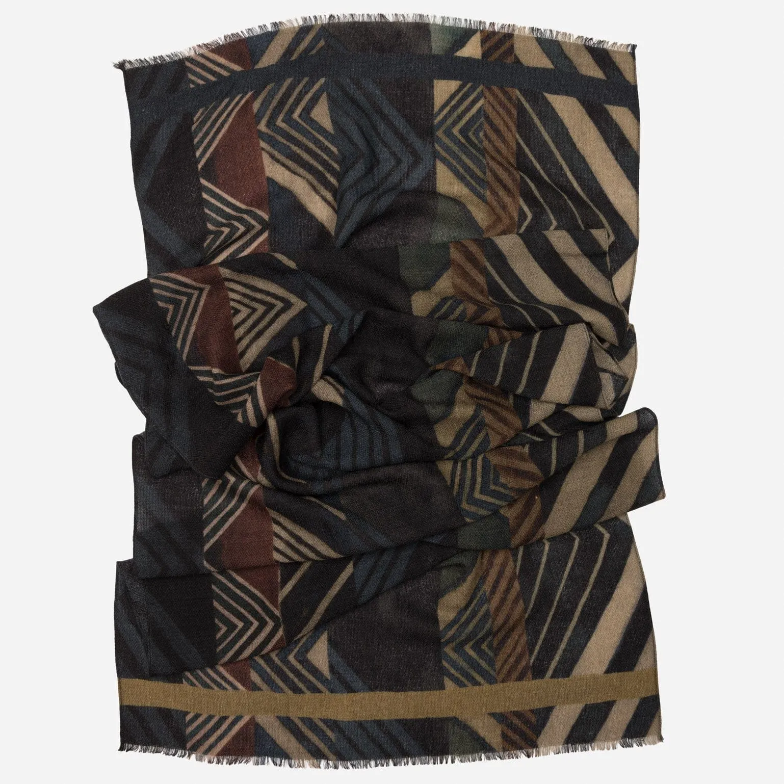 Corvara - Wool Scarf - Charcoal sold by Elizabetta product image thumbnail 2