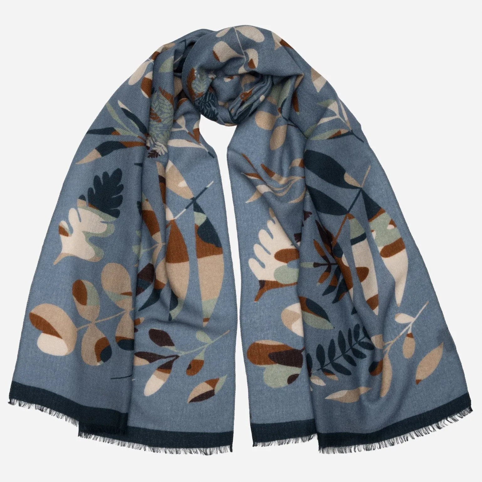 Georgia - Wool Scarf - Sky Blue sold by Elizabetta product image thumbnail 2