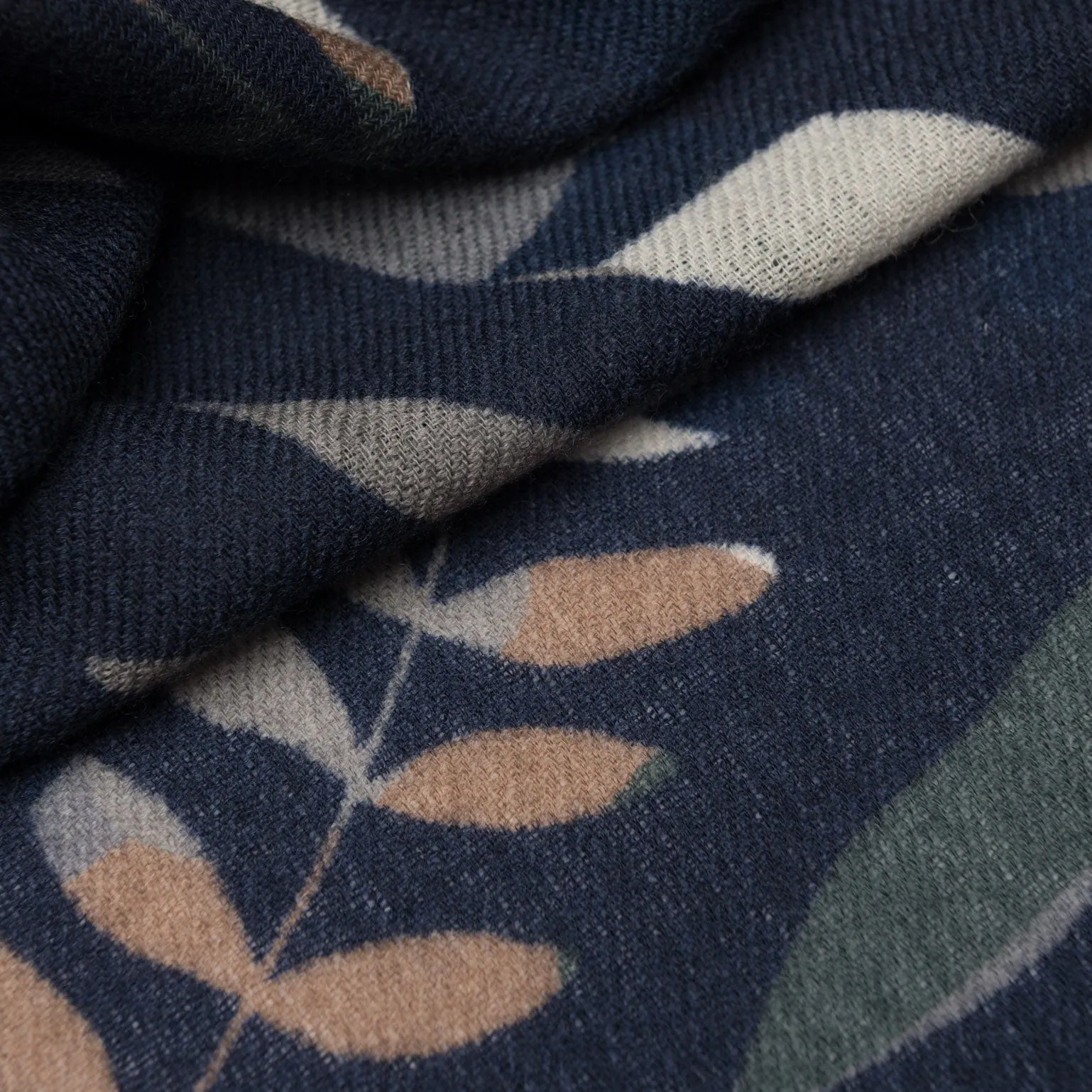 Georgia - Wool Scarf - Navy sold by Elizabetta product image thumbnail 5