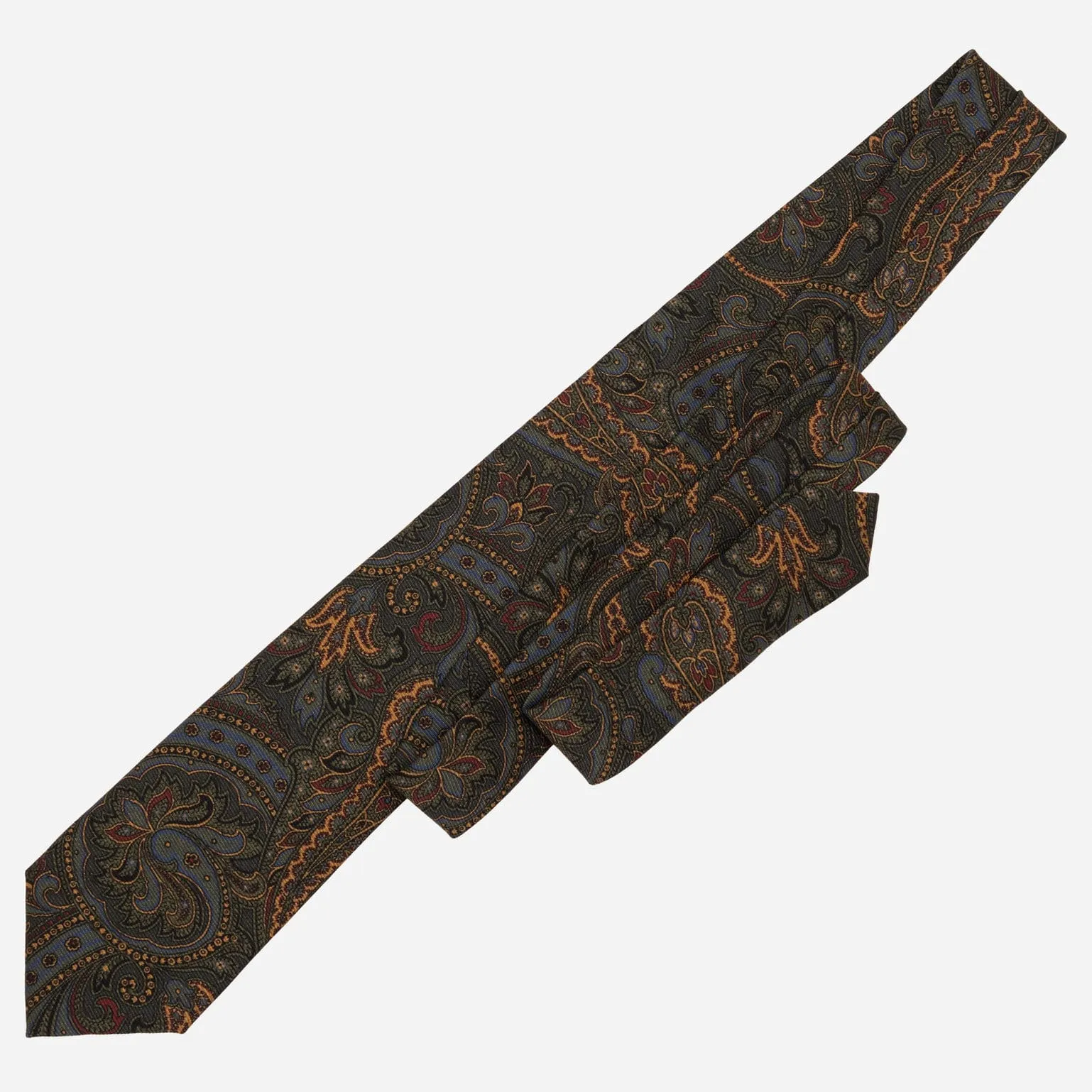 Marsala - Printed Madder Silk Tie - Forest Green sold by Elizabetta product image thumbnail 3