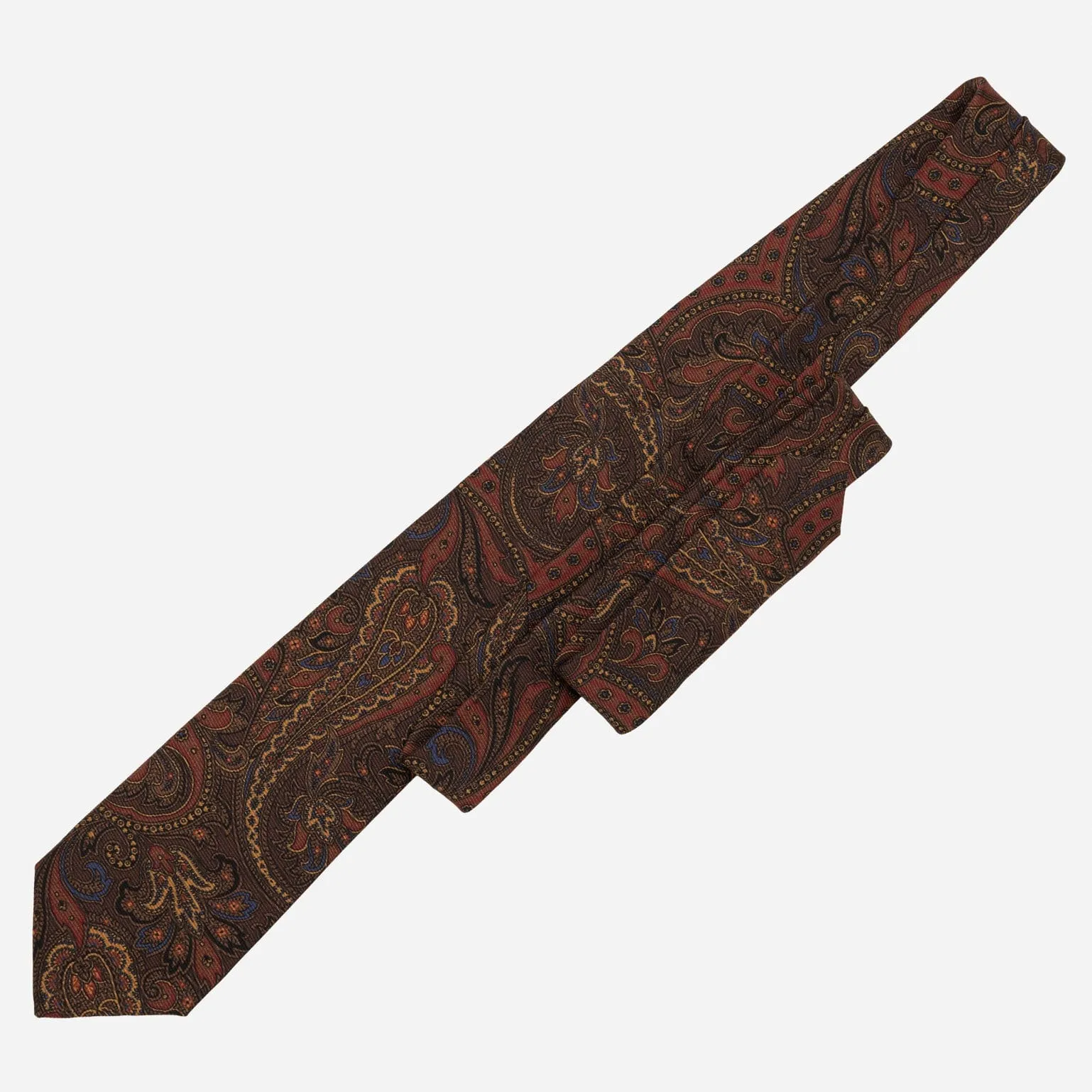 Marsala - Printed Madder Silk Tie - Brown sold by Elizabetta product image thumbnail 3