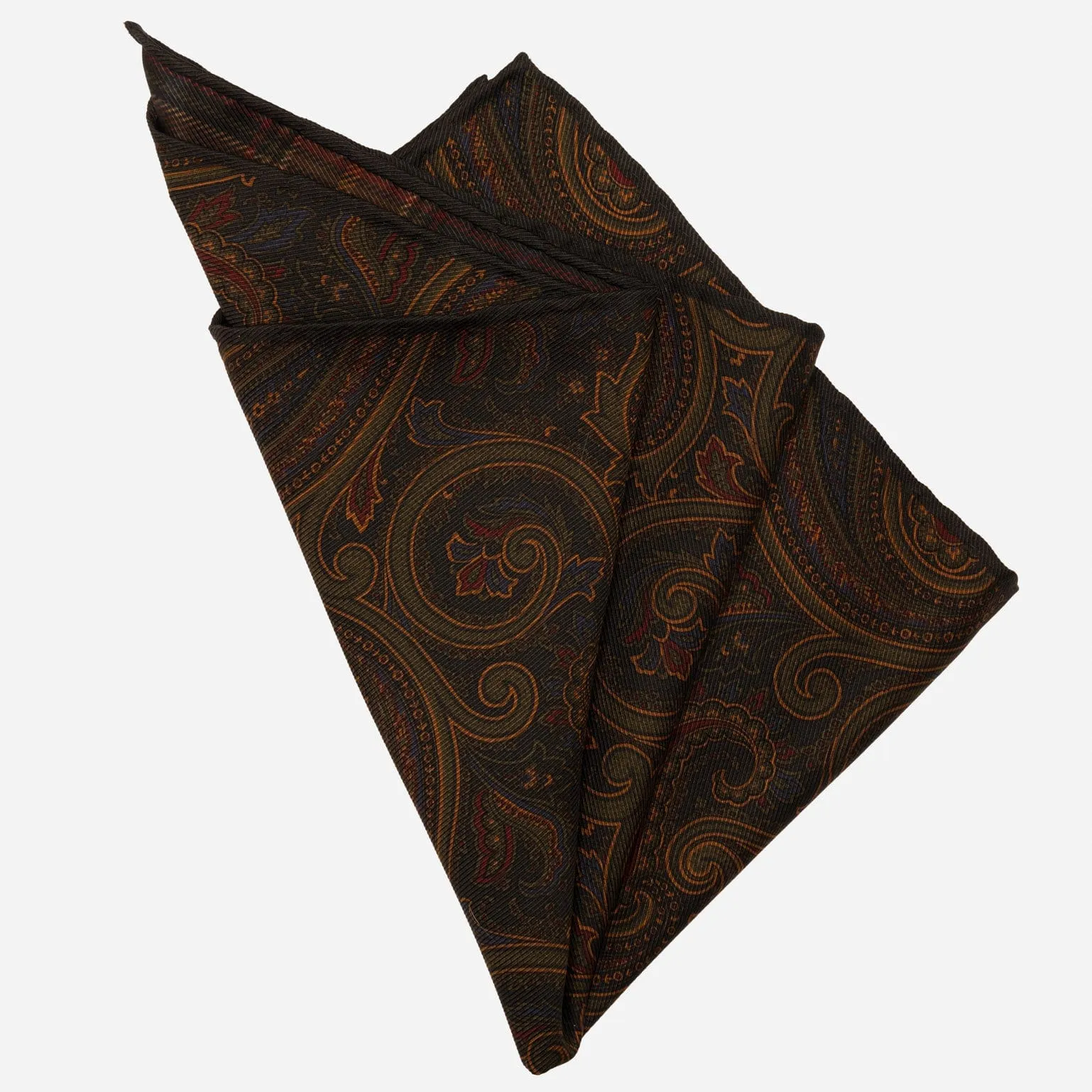 Positano - Double Sided Silk Pocket Square - Green sold by Elizabetta product image thumbnail 3