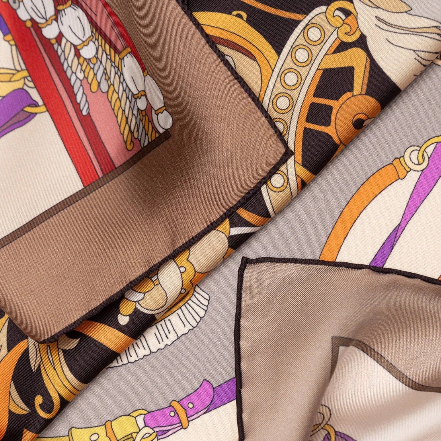 Sella Nobile - Silk Foulard - Tan sold by Elizabetta product image thumbnail 4