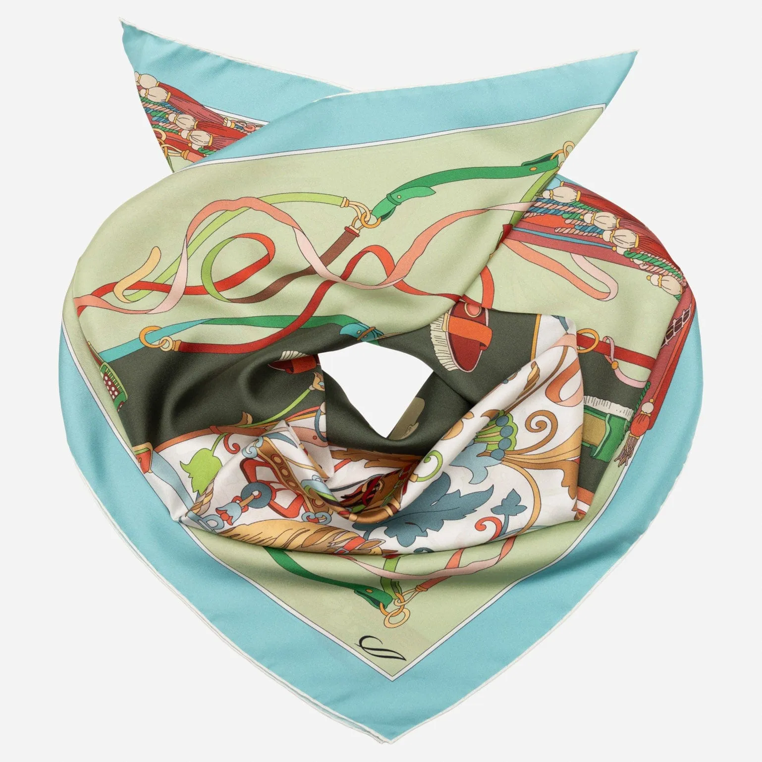 Sella Nobile - Silk Foulard - Green sold by Elizabetta product image thumbnail 2
