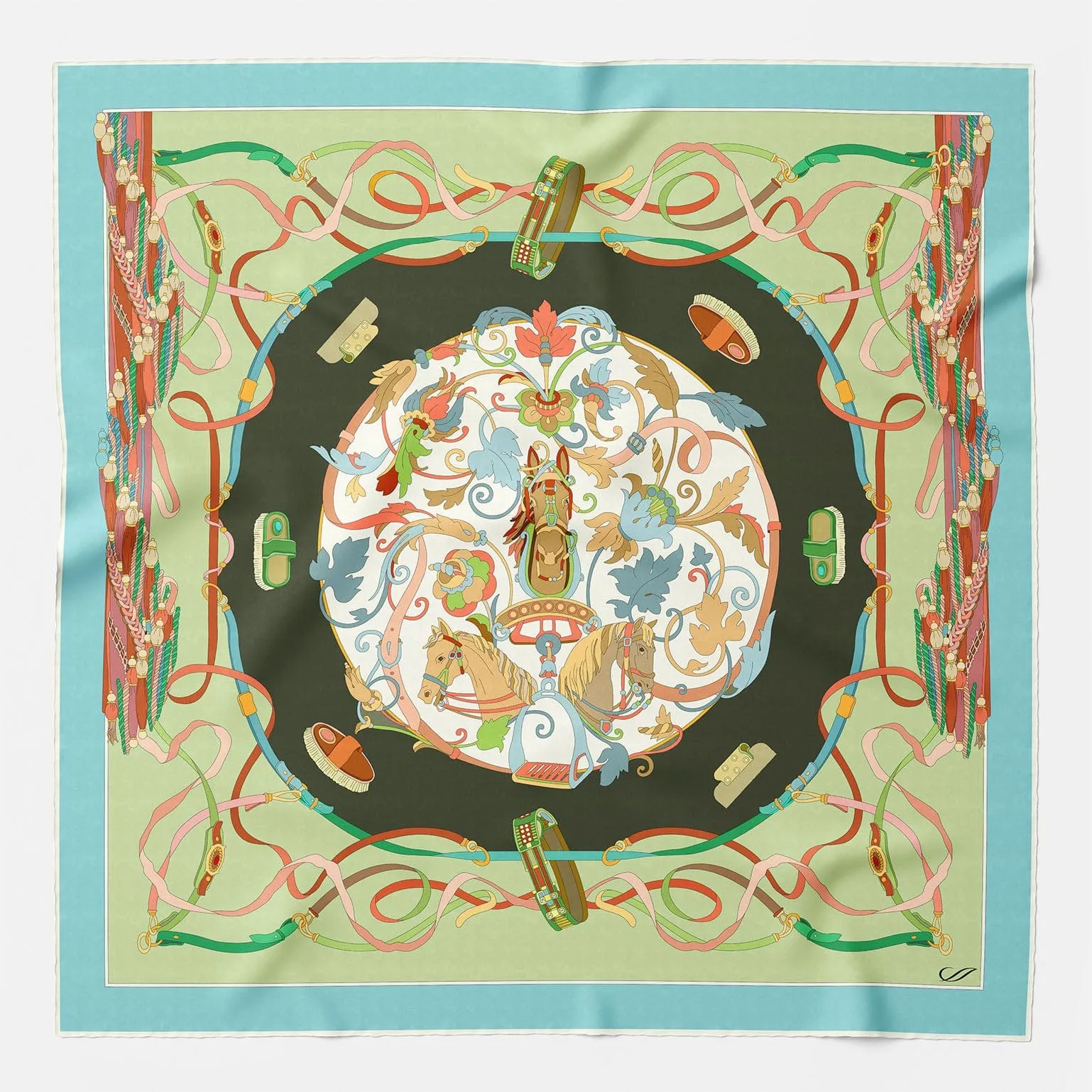 Sella Nobile - Silk Foulard - Green sold by Elizabetta